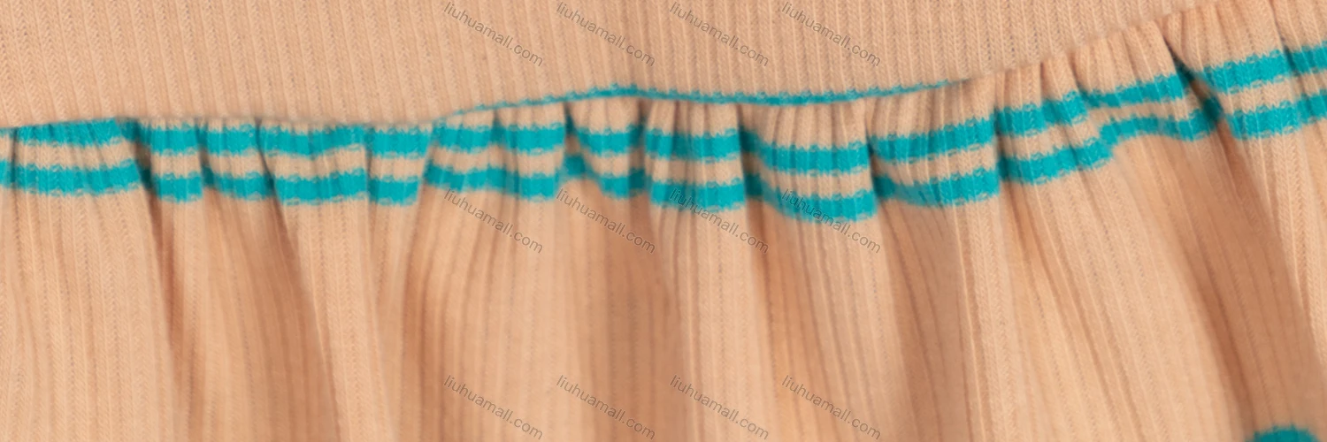 Wholesale Girls Cute Cold Shoulder Sleeveless Striped Ribbed Short Dress 1945# - Liuhuamall