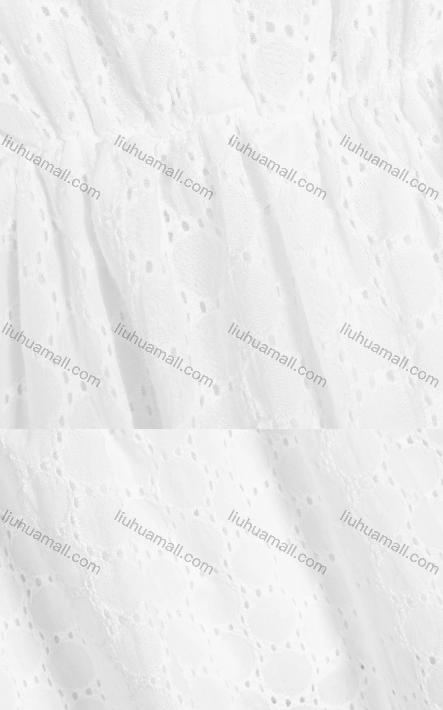 Wholesale Girls Cute Peter Pan Collar Puff Sleeve Button Front Mesh Short Dress 130# - Liuhuamall