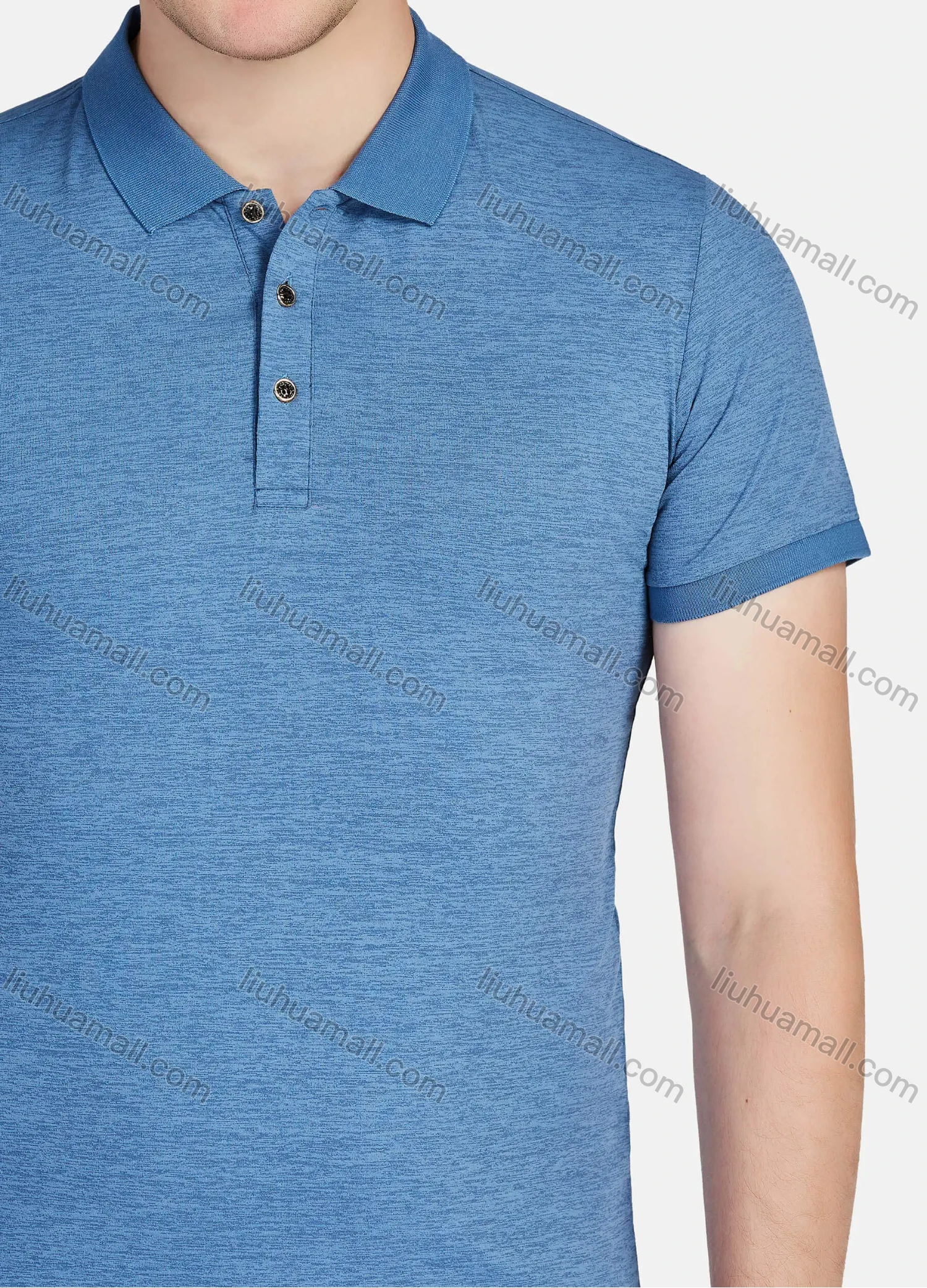 Wholesale Men's Casual Plain Short Sleeve Polo Shirt A2800# - Liuhuamall
