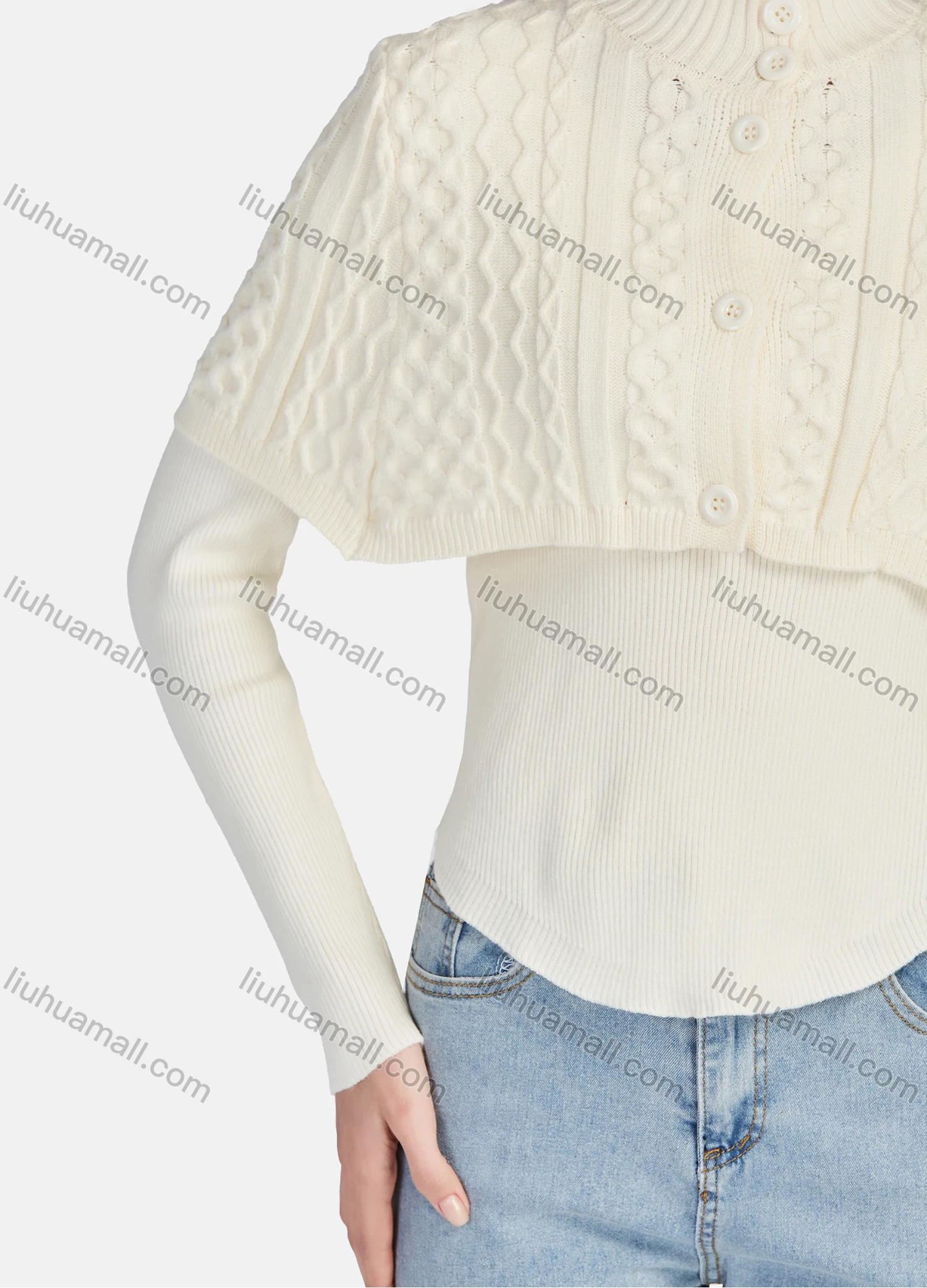 Wholesale Women's Casual V Neck Long Sleeve Ribbed Knit Top 2 Piece Set 1202# - Liuhuamall