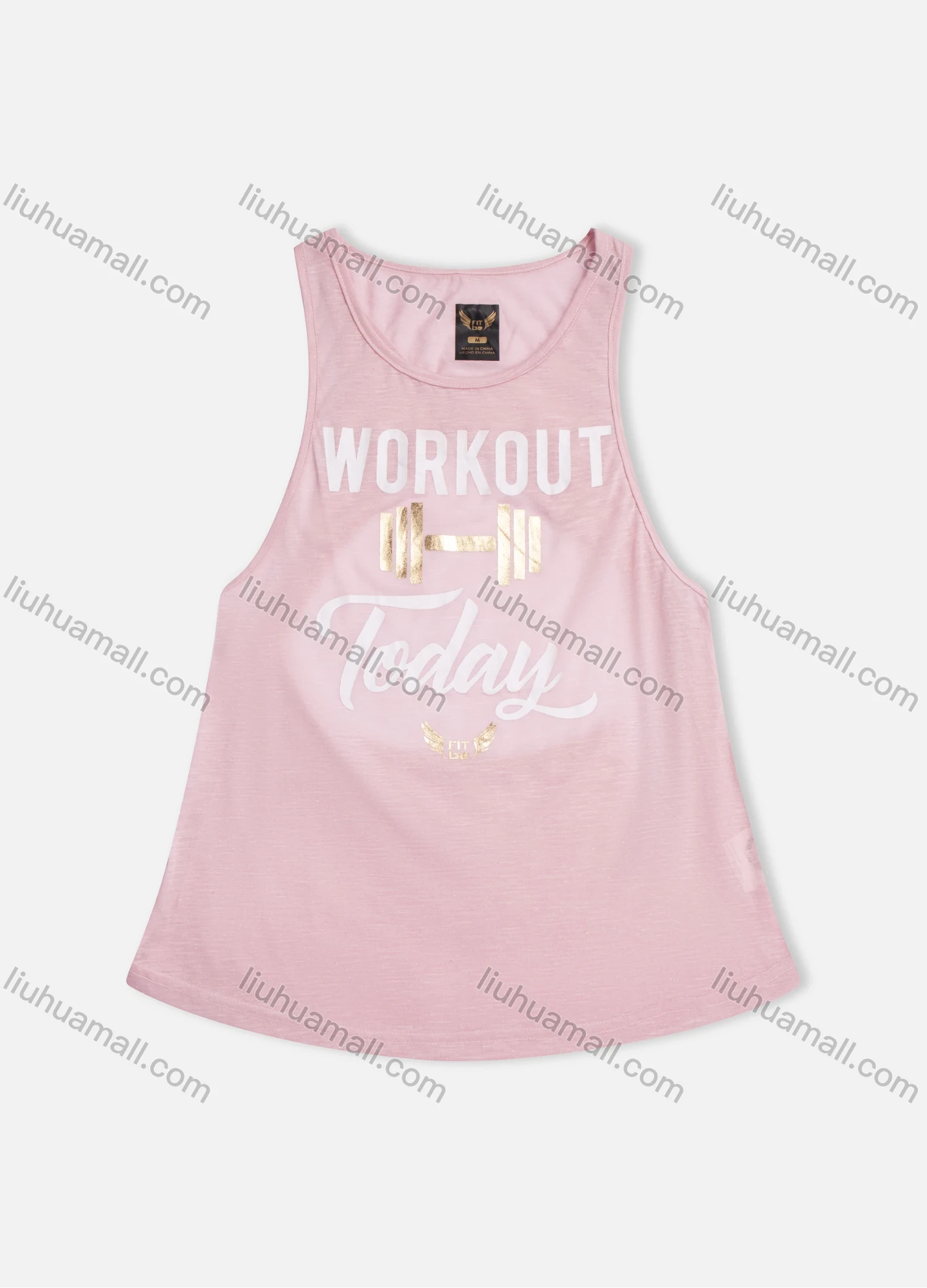 Wholesale Women's Round Neck Slogan Sleeveless Cutout Casual Tank Top - Liuhuamall