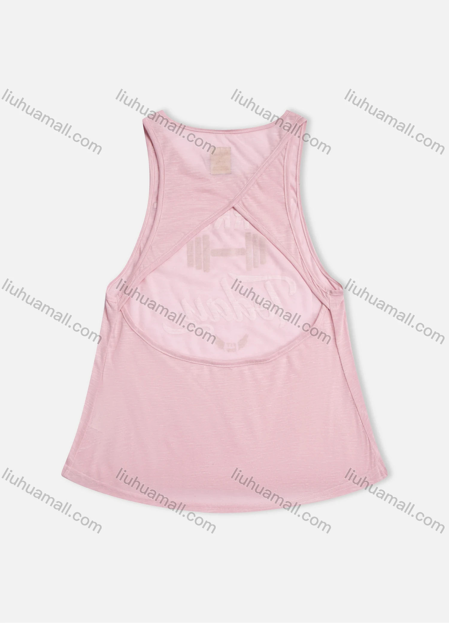 Wholesale Women's Round Neck Slogan Sleeveless Cutout Casual Tank Top - Liuhuamall