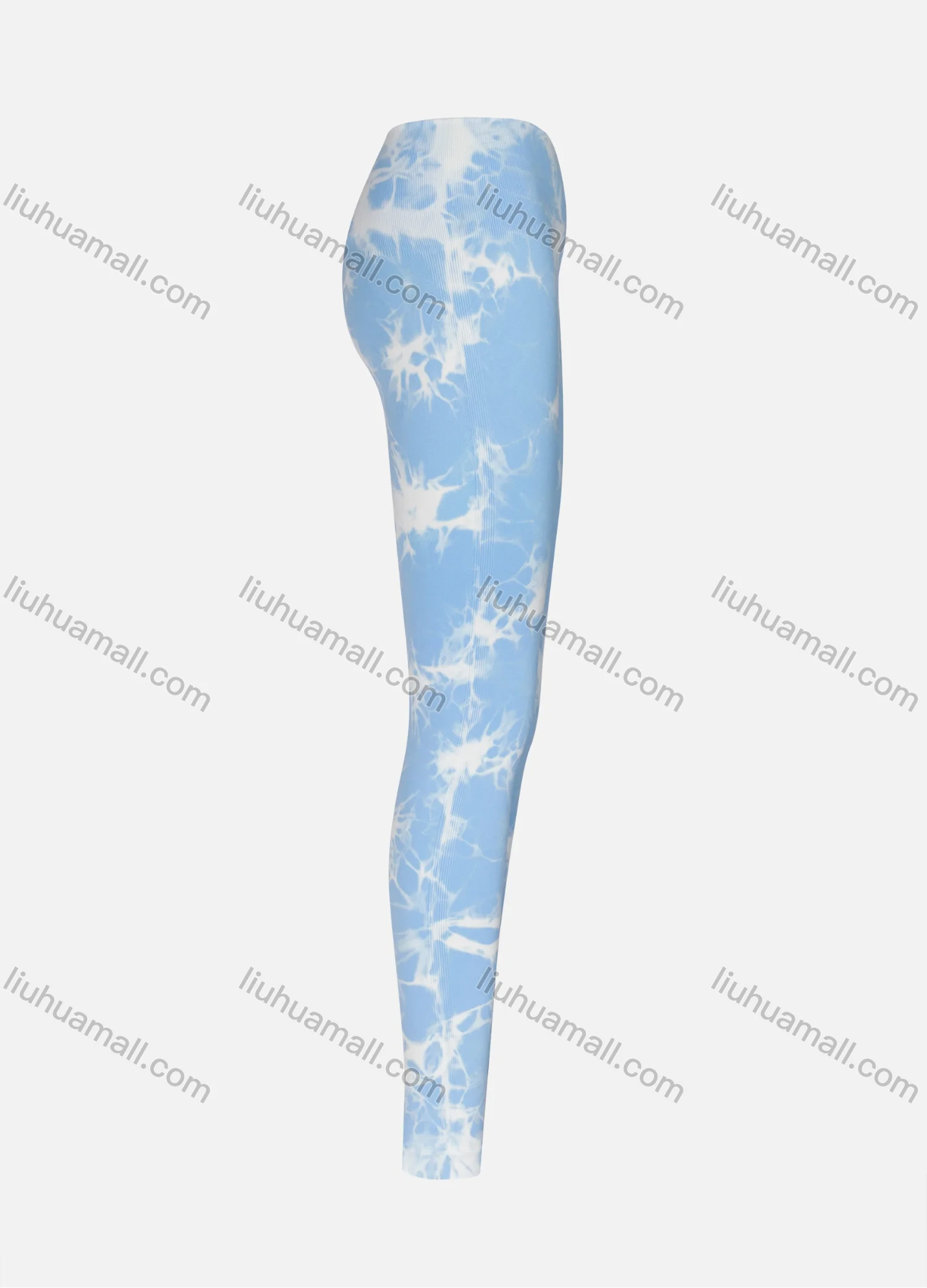 Wholesale Women's Sporty Athletic High Waist Tie Dye Ankle Length Yoga Leggings 2303# - Liuhuamall