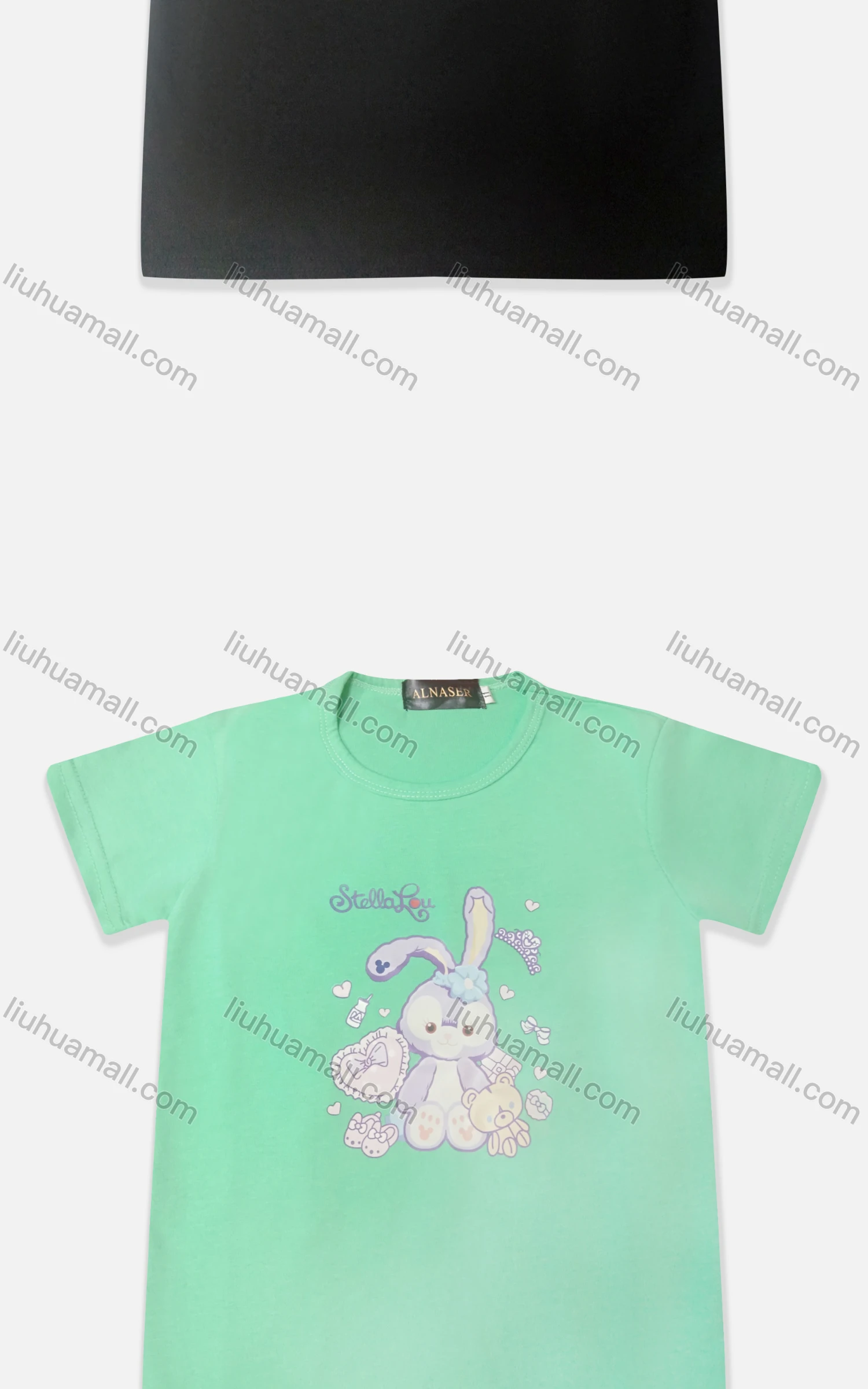 Wholesale Kids' Cute Crew Neck Short Sleeve Cartoon Graphic T-shirt - Liuhuamall