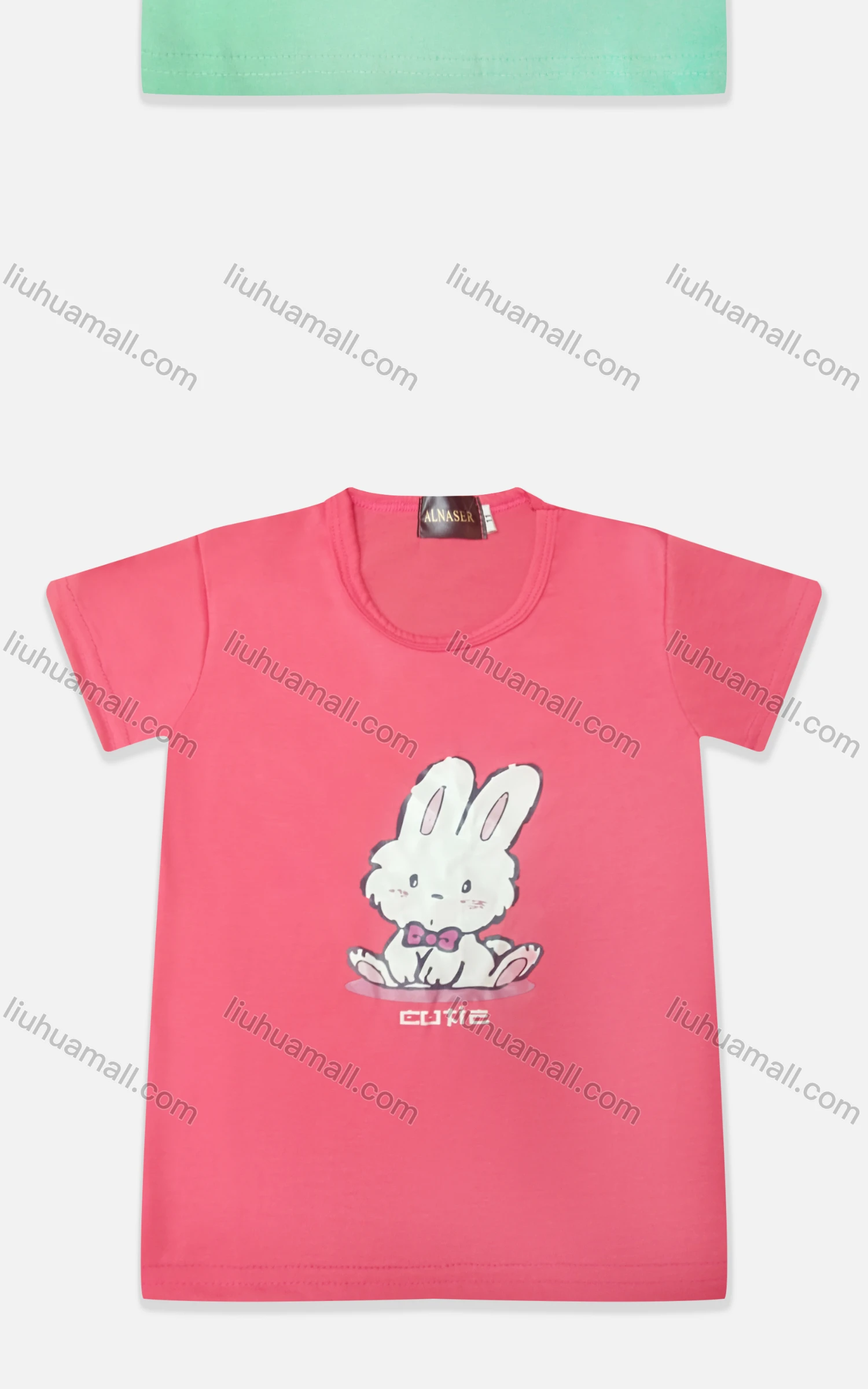 Wholesale Kids' Cute Crew Neck Short Sleeve Cartoon Graphic T-shirt - Liuhuamall