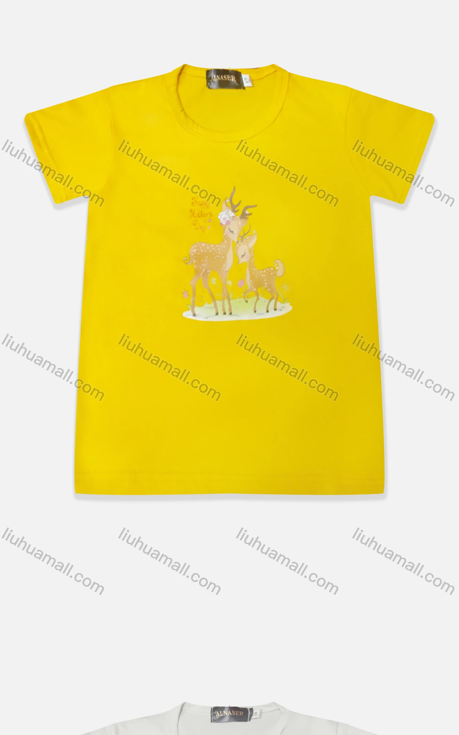 Wholesale Kids' Cute Crew Neck Short Sleeve Cartoon Graphic T-shirt - Liuhuamall