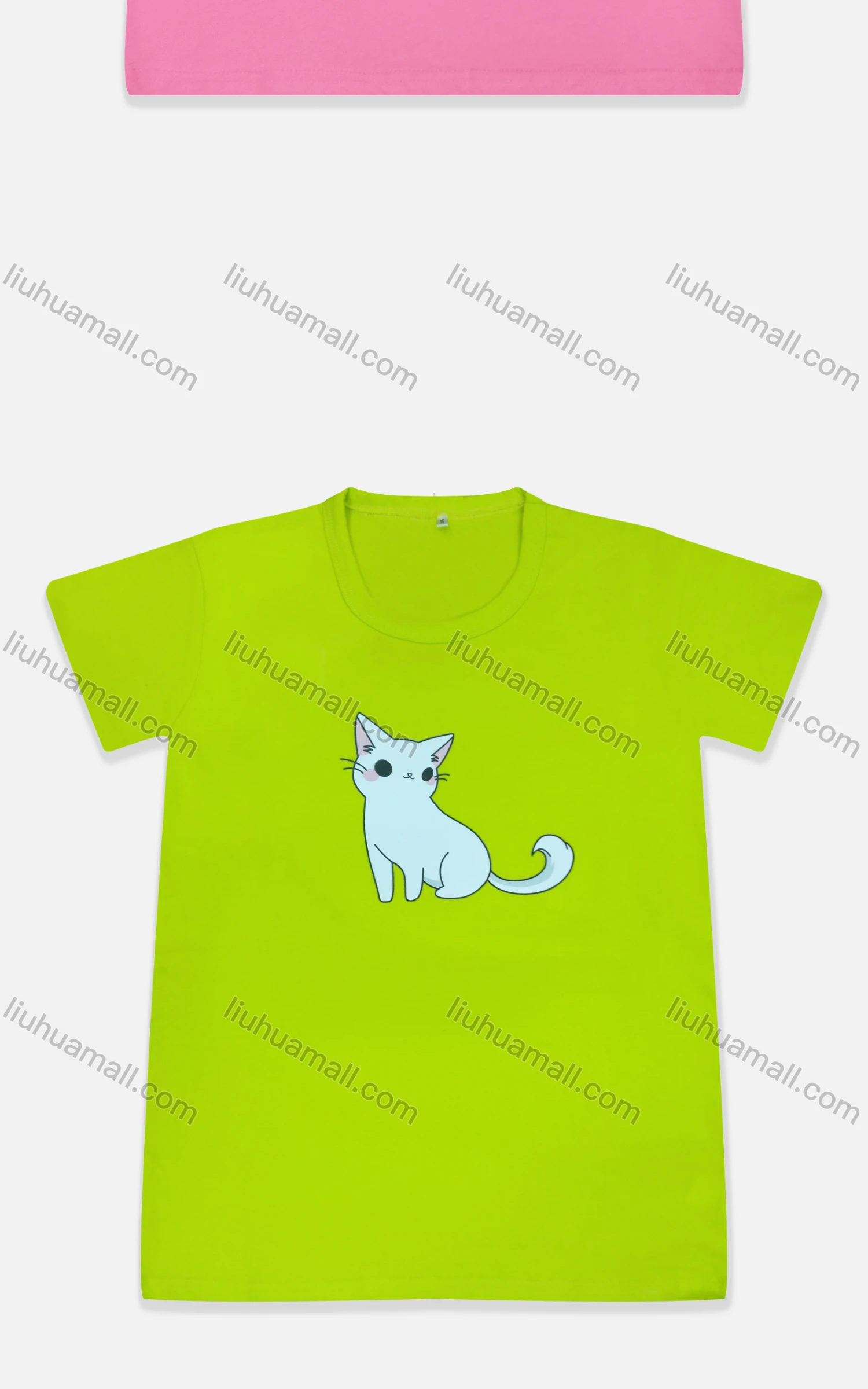 Wholesale Kids' Cute Crew Neck Short Sleeve Cartoon Graphic T-shirt - Liuhuamall