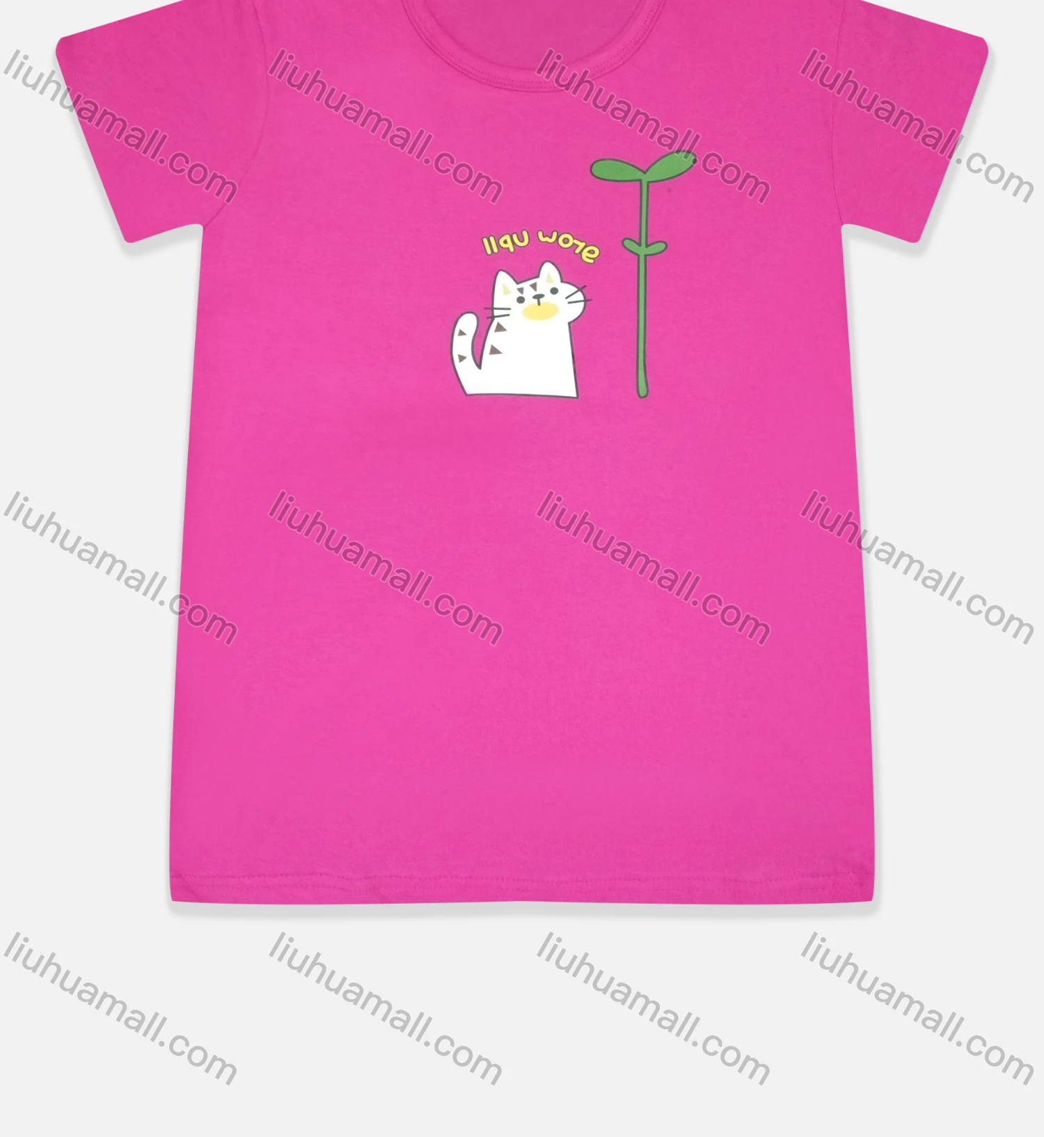 Wholesale Kids' Cute Crew Neck Short Sleeve Cartoon Graphic T-shirt - Liuhuamall