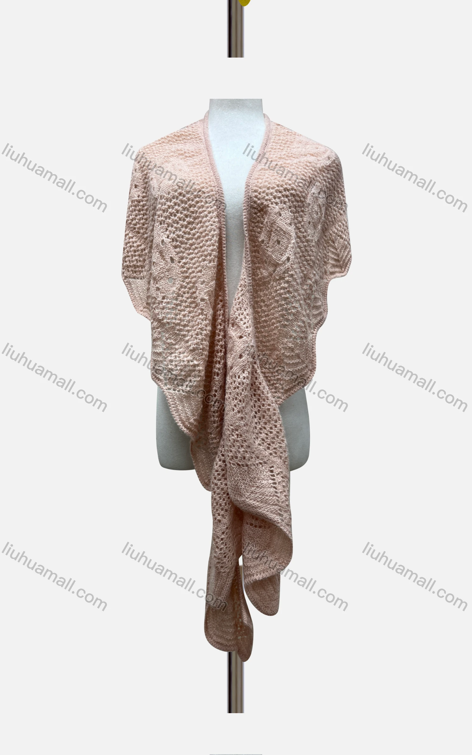 Wholesale Women's Casual Plain Bat Sleeve Crochet Mid Length Shawl A391# - Liuhuamall