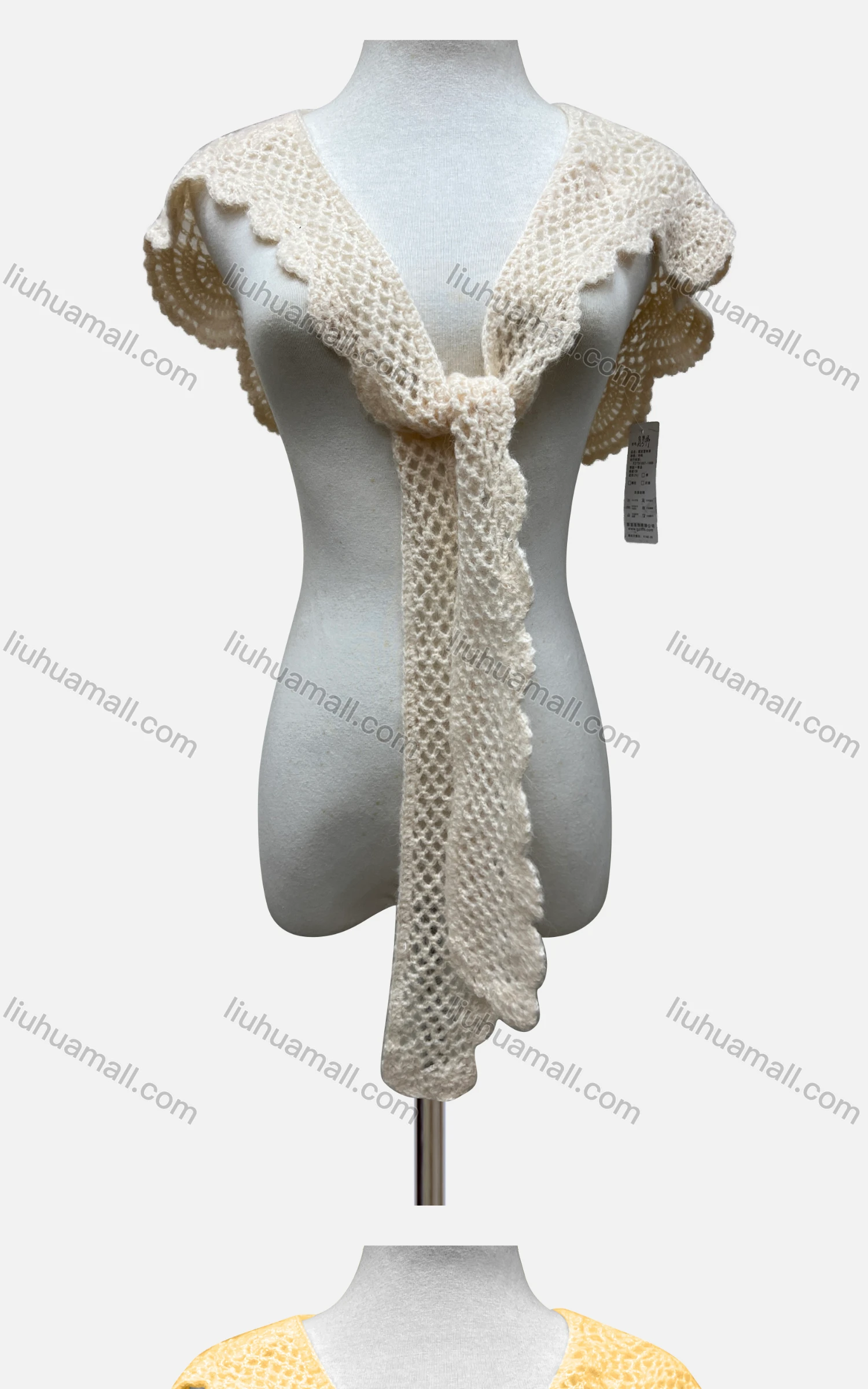 Wholesale Women's Casual Crochet Plain Shawl A399# - Liuhuamall