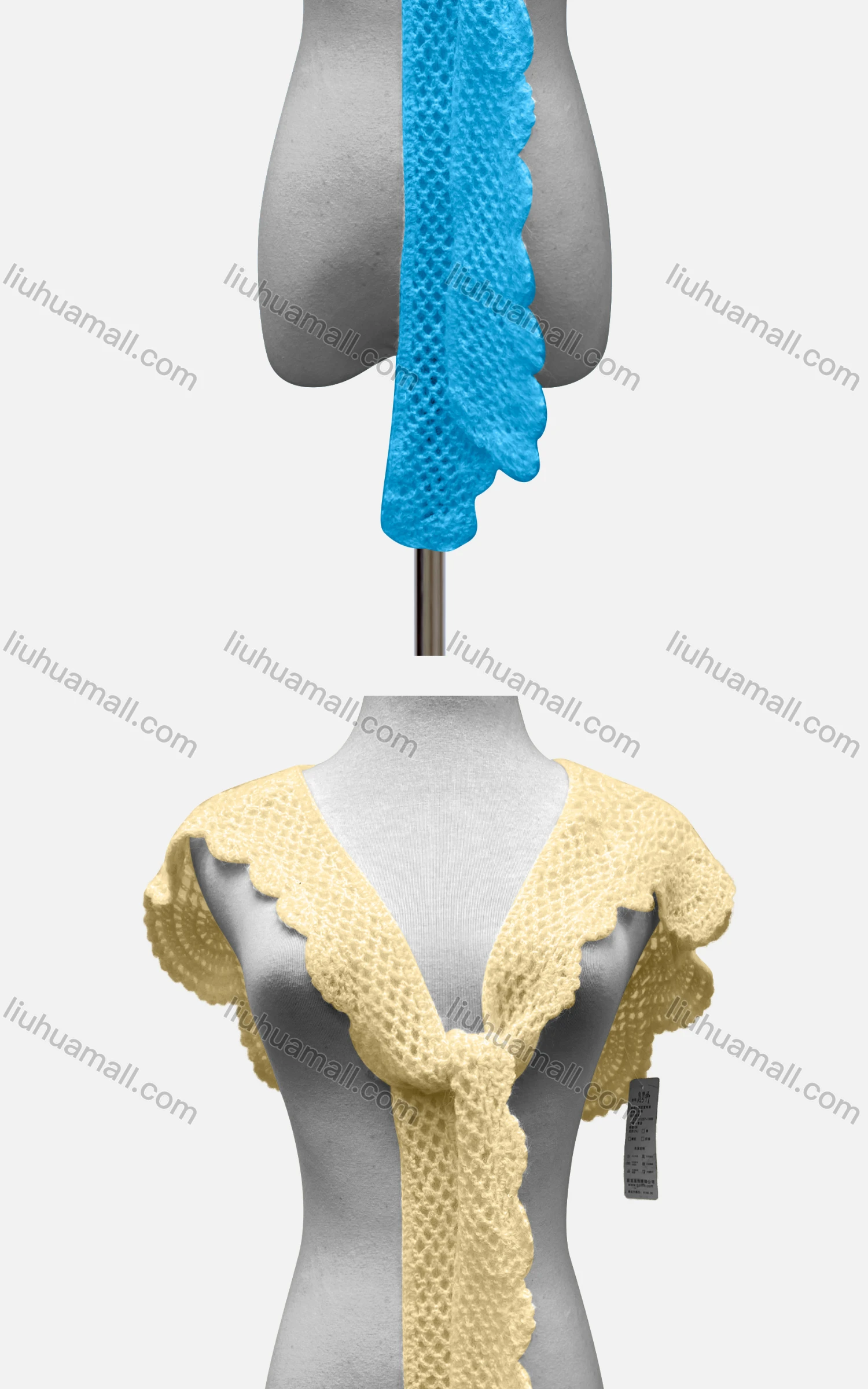 Wholesale Women's Casual Crochet Plain Shawl A399# - Liuhuamall