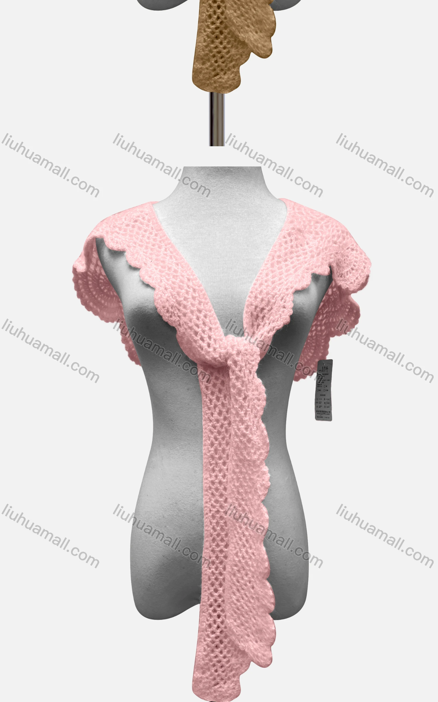 Wholesale Women's Casual Crochet Plain Shawl A399# - Liuhuamall