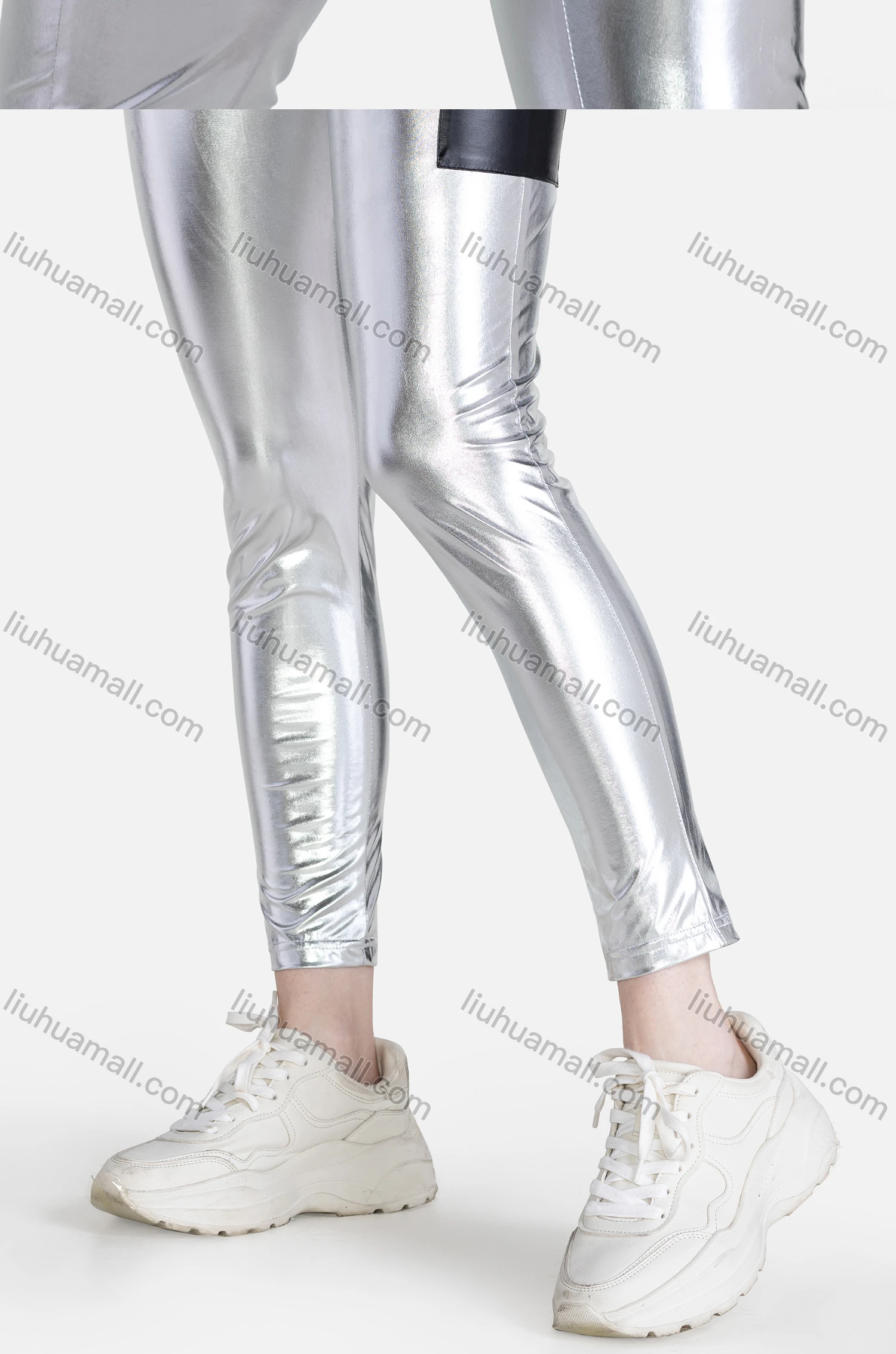 Wholesale Women's Fashion High Waist Flap Pockets Skinny Fit Pants - Liuhuamall