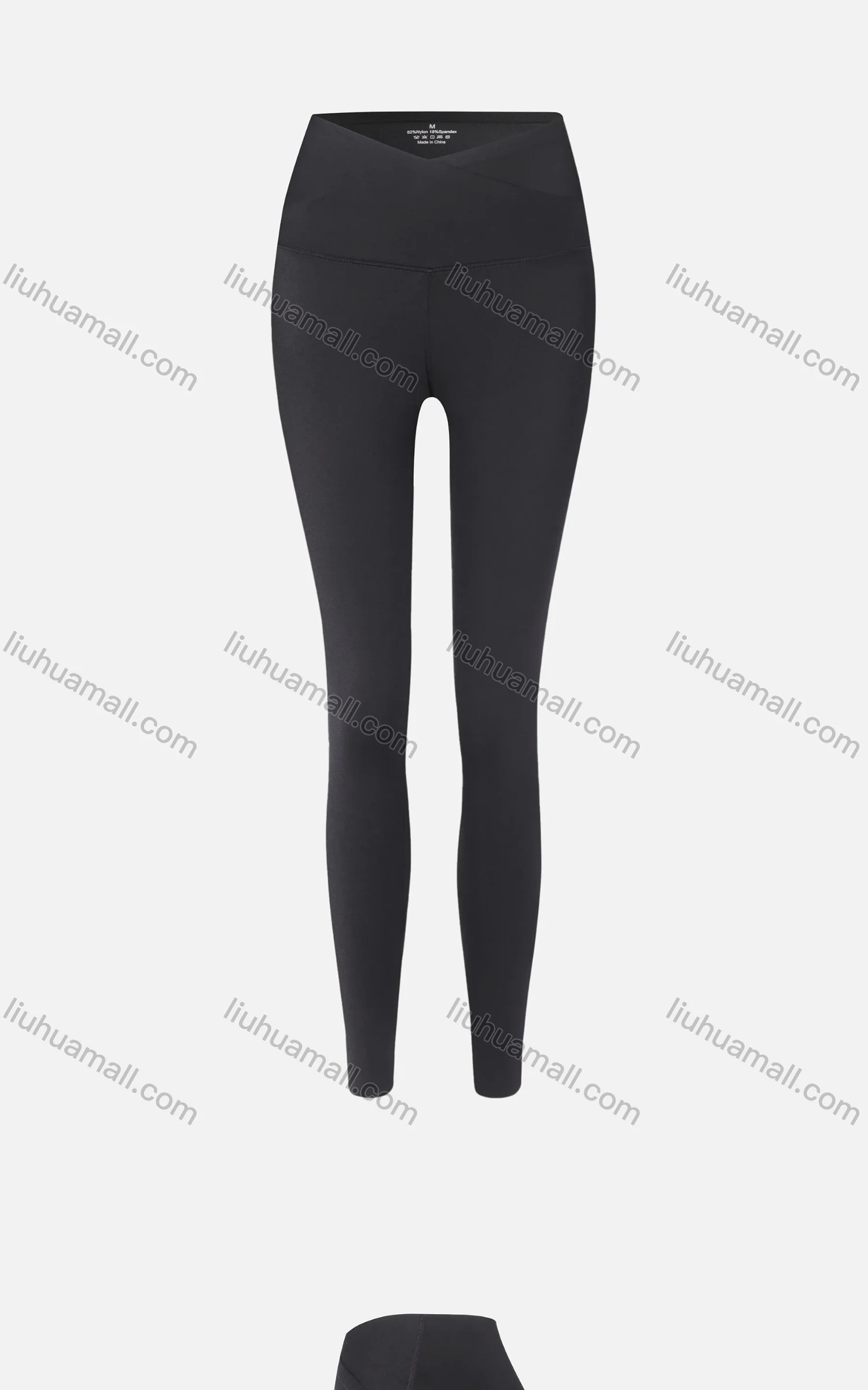 Wholesale Women's Athletic Plain High Waist Ankle Length Butt Lifting Seam Yoga Leggings - Liuhuamall