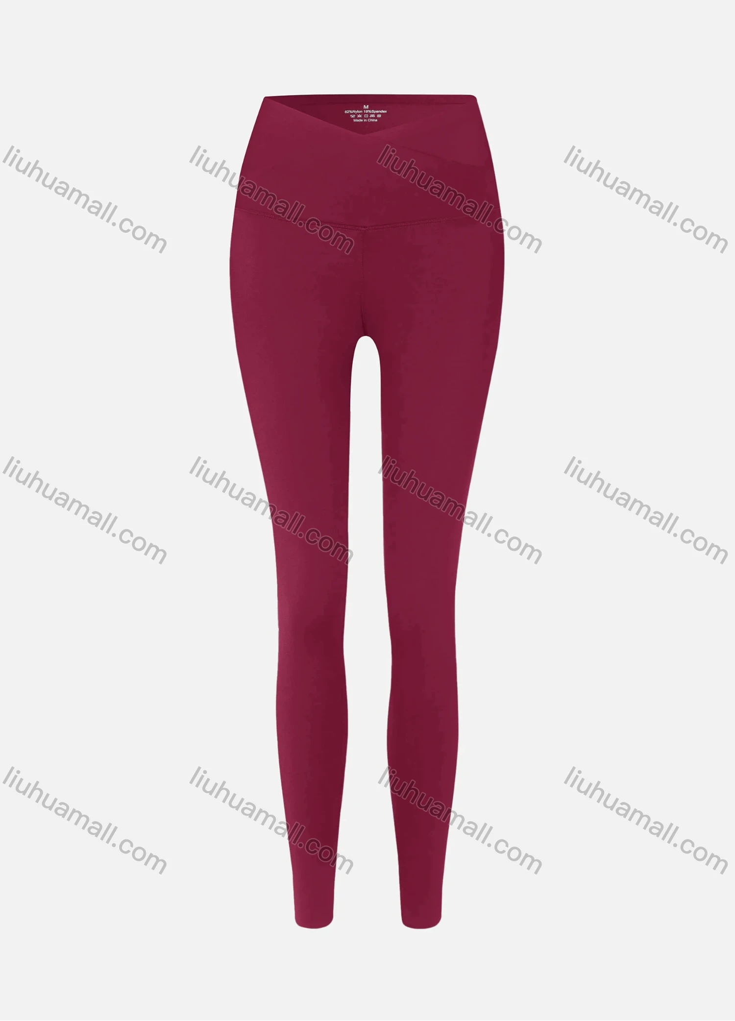 Wholesale Women's Athletic Plain High Waist Ankle Length Butt Lifting Seam Yoga Leggings - Liuhuamall