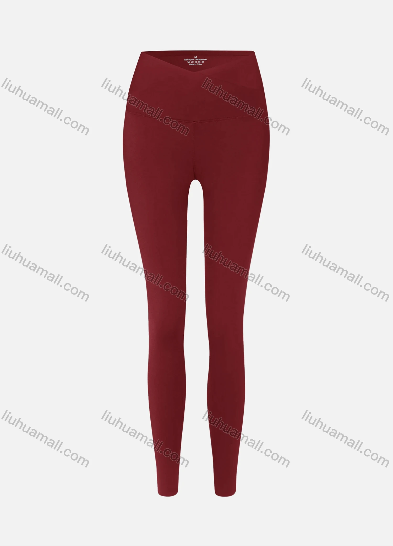 Wholesale Women's Athletic Plain High Waist Ankle Length Butt Lifting Seam Yoga Leggings - Liuhuamall