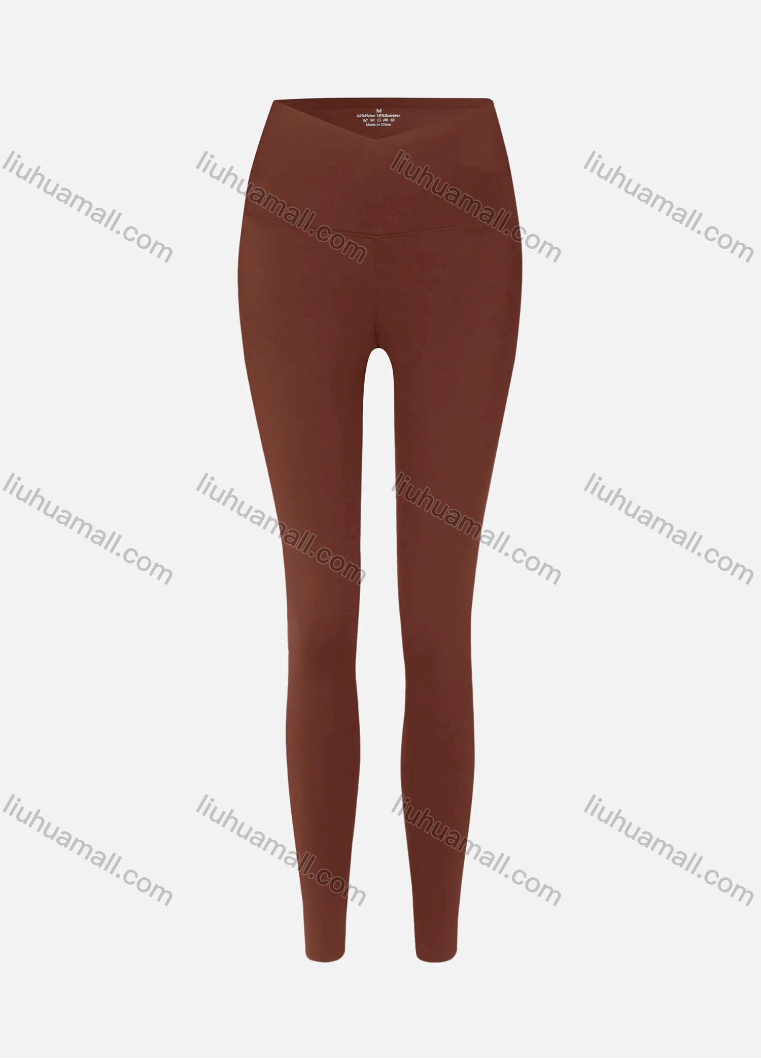 Wholesale Women's Athletic Plain High Waist Ankle Length Butt Lifting Seam Yoga Leggings - Liuhuamall
