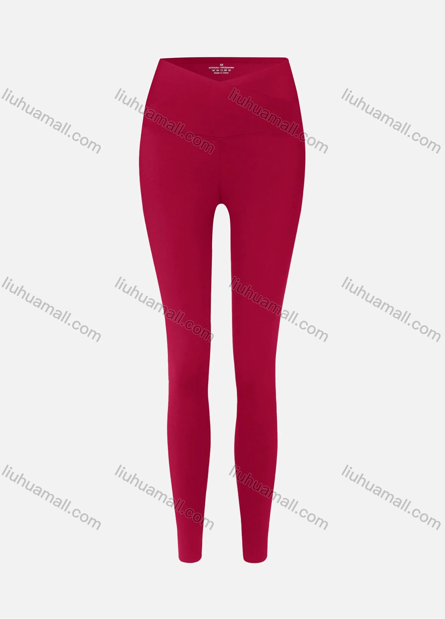 Wholesale Women's Athletic Plain High Waist Ankle Length Butt Lifting Seam Yoga Leggings - Liuhuamall