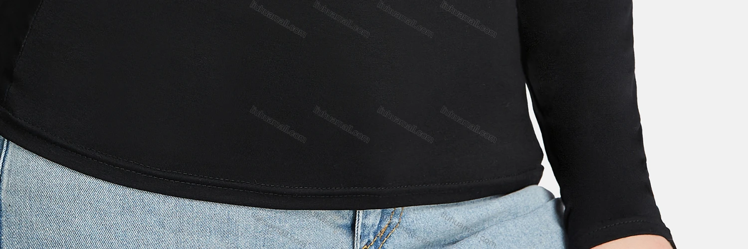 Wholesale Women's Casual Plain Crew Neck Long Sleeve Slim Fit Tee - Liuhuamall