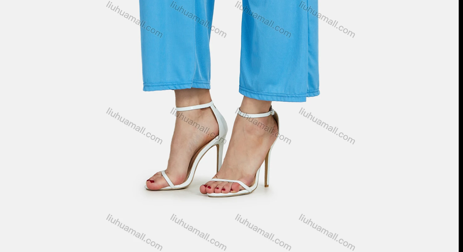 Wholesale Women's Casual Plain V Neck Cami Top & Drawstring Pants 2-piece Set - Liuhuamall