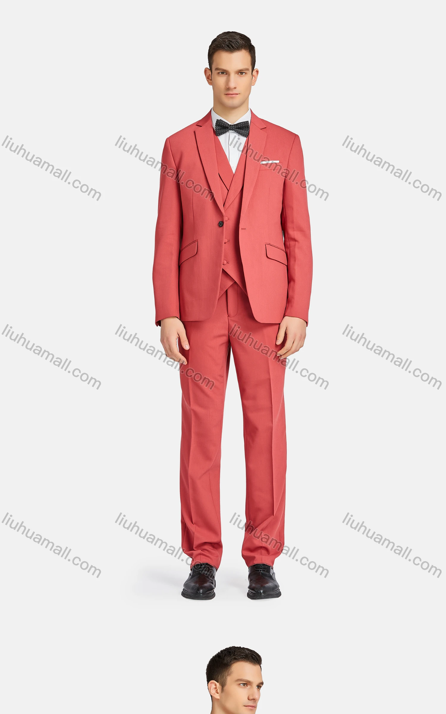 Wholesale Men's Formal Lapel One Button Blazer & Waistcoat & Suit Pants 3-Piece Set 935-56# - Liuhuamall