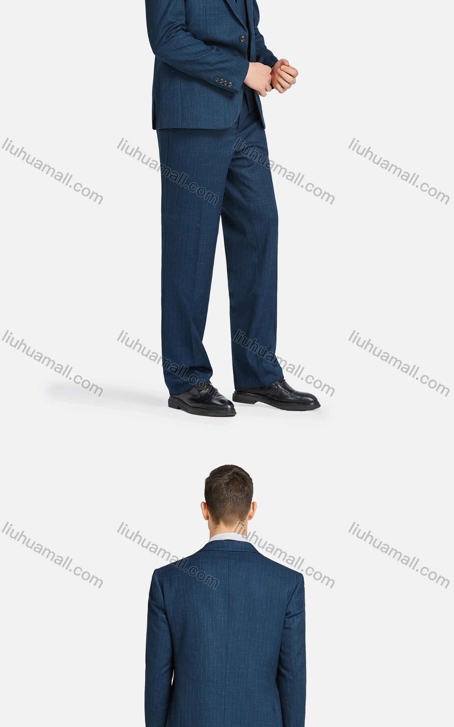 Wholesale Men's Formal Lapel One Button Blazer & Waistcoat & Suit Pants 3-Piece Set 31943-2# - Liuhuamall