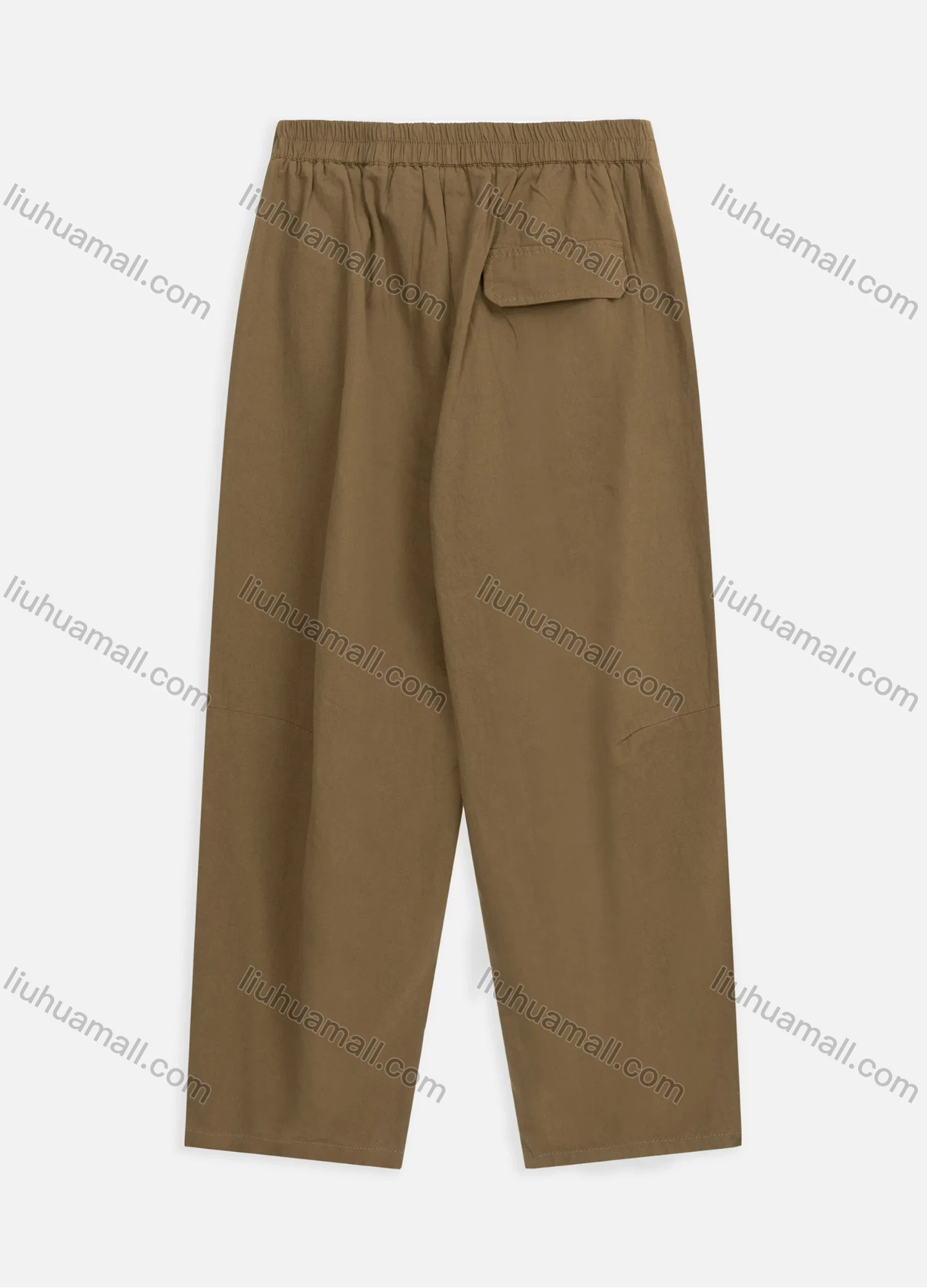Wholesale Women's Casual Plain High Waist Wide Leg Ankle Length Pants 8036# - Liuhuamall