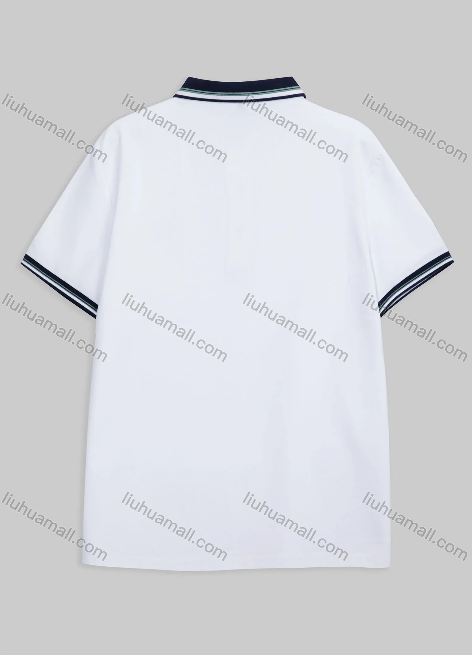 Wholesale Men's Casual Short Sleeve Plain Labelled Polo Shirt A01# - Liuhuamall