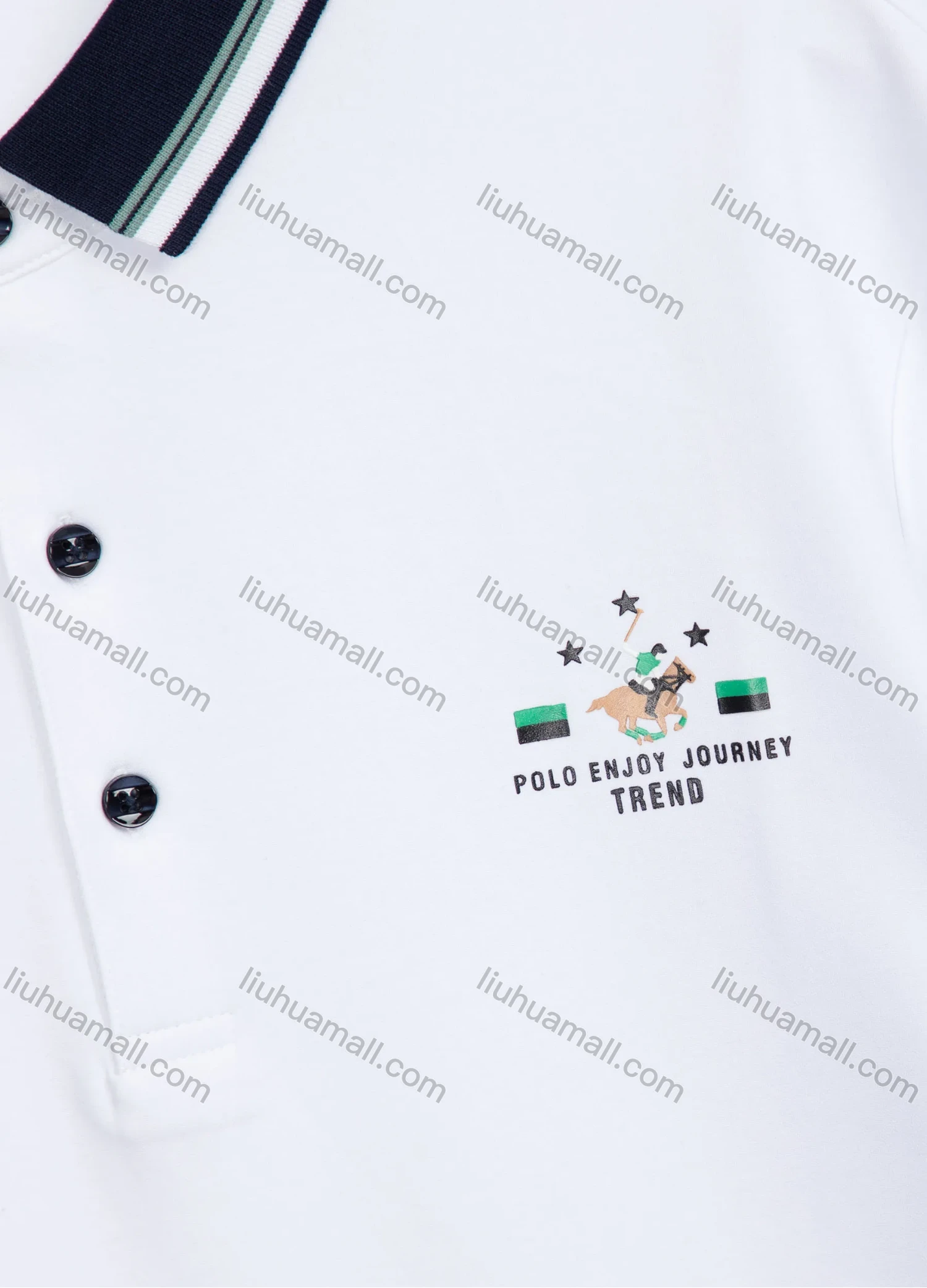 Wholesale Men's Casual Short Sleeve Plain Labelled Polo Shirt A01# - Liuhuamall