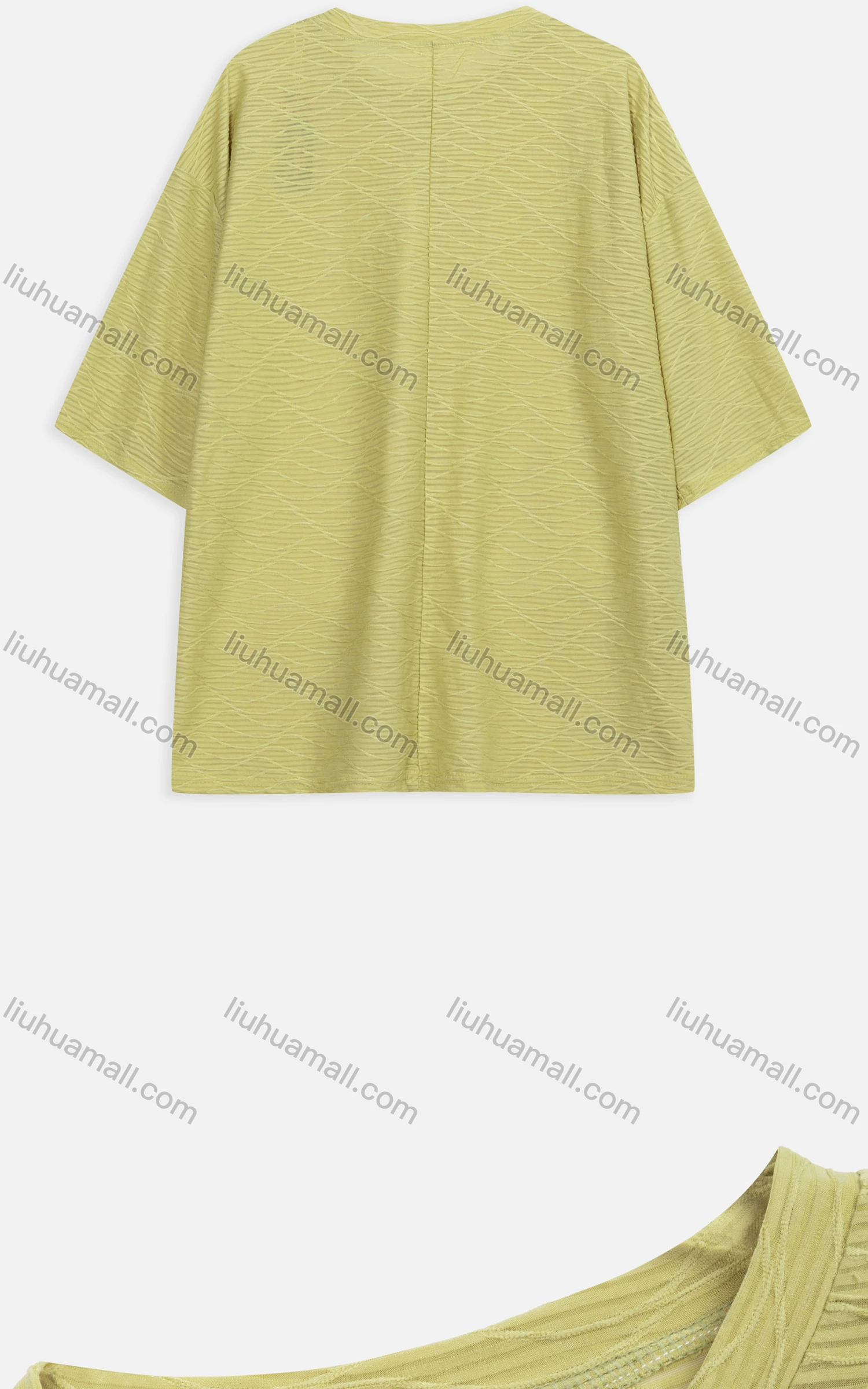 Wholesale Women's Casual Chain Decor Crew Neck Striped Embroidered Blouse 2303# - Liuhuamall