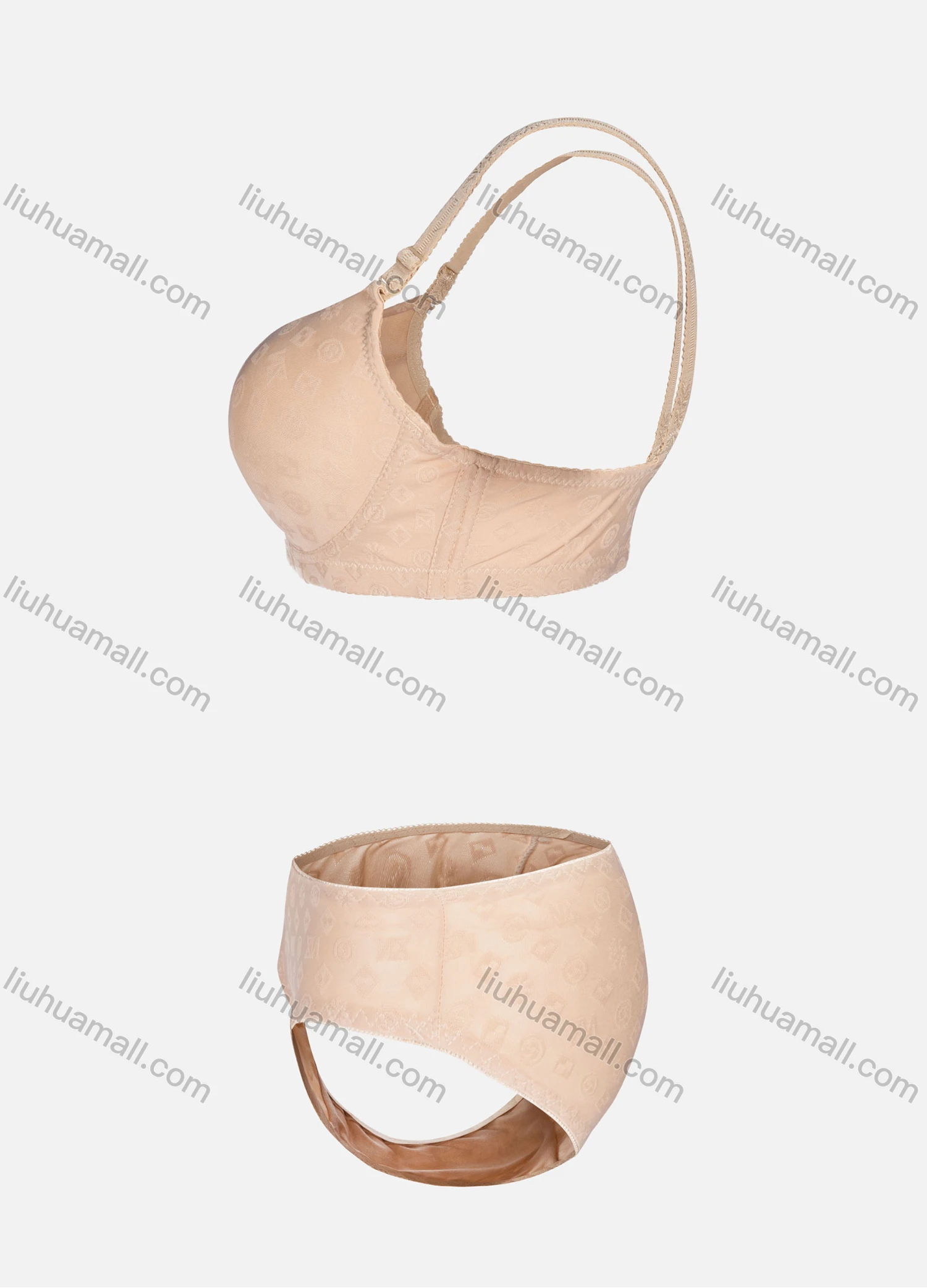 Wholesale Women's Allover Print Adjustable Straps Bra & Pantie 2 Piece Set 2213# - Liuhuamall