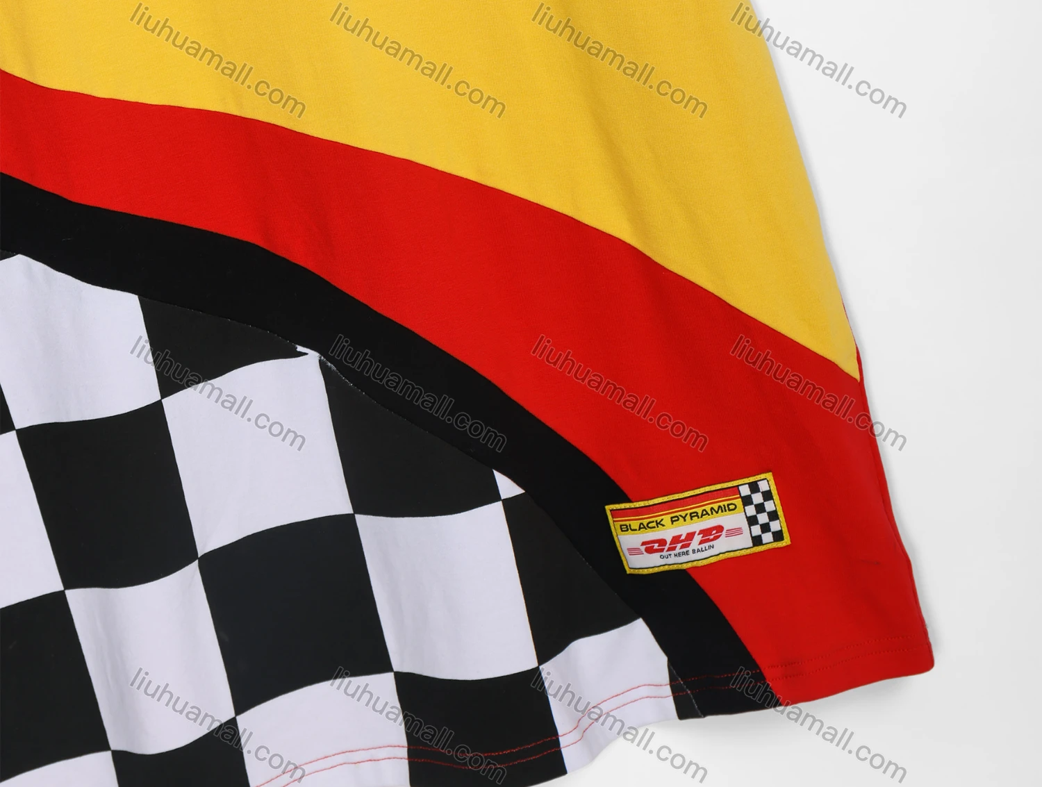Wholesale Men's Casual Colorblock Flag Crew Neck Short Sleeve Tee - Liuhuamall