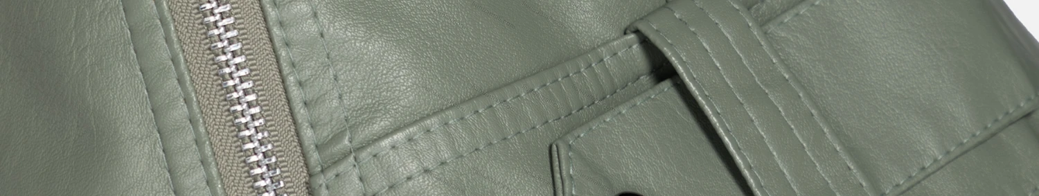 Wholesale Women's Fashion Slim Fit Collared Zipper Crop Leather Biker Jackets 7801# - Liuhuamall
