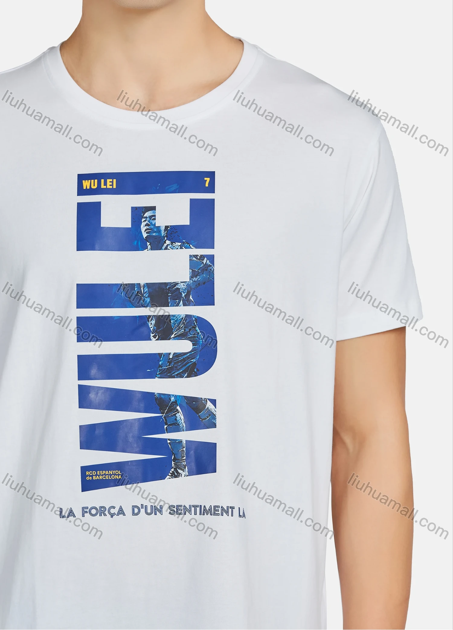Wholesale Men's Casual Letter Graphic Round Neck Short Sleeve Tee - Liuhuamall