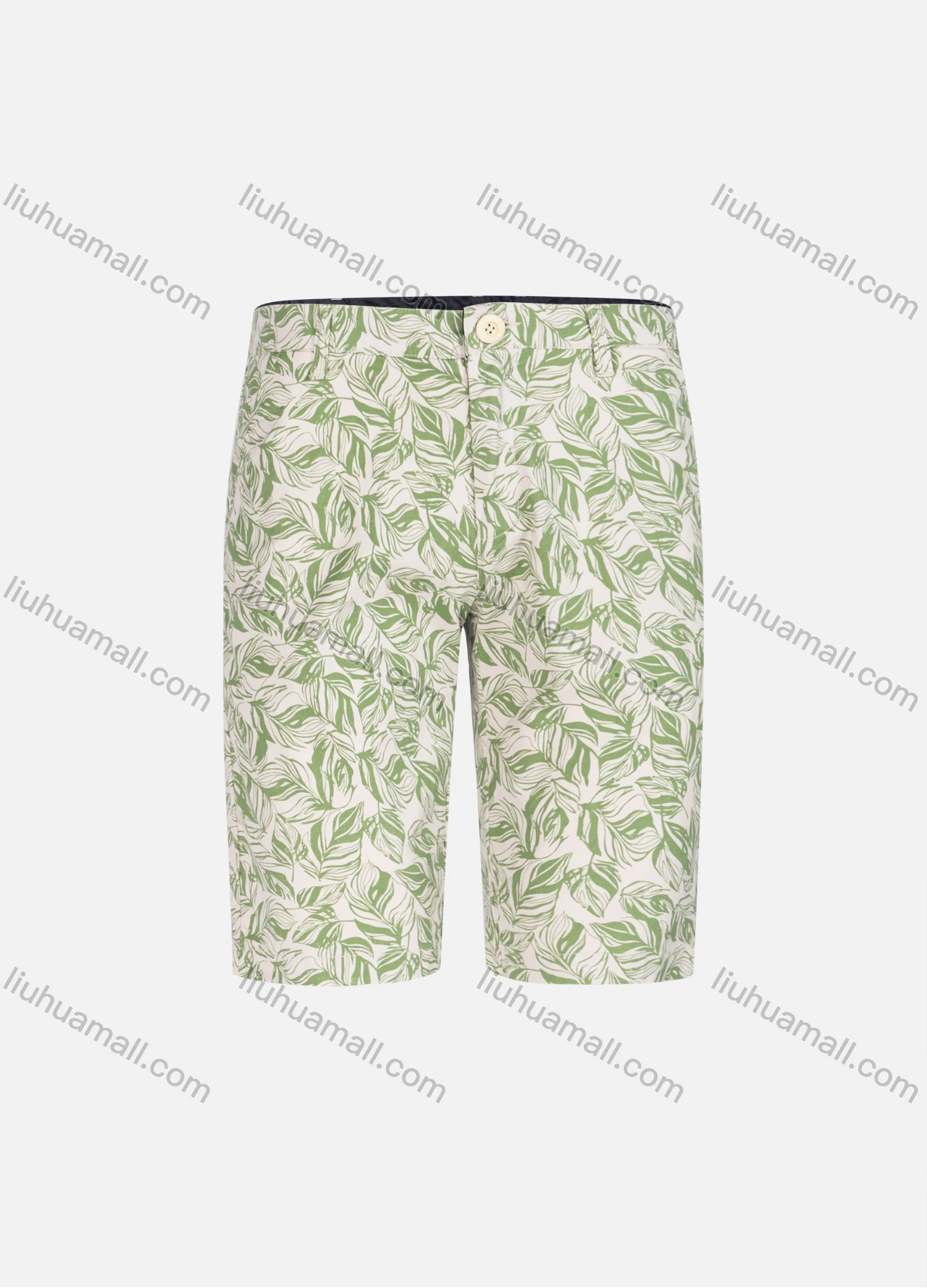 Wholesale Men's Casual Leaf Allover Print Straight Leg Shorts YXLGW-SHCT-22# - Liuhuamall