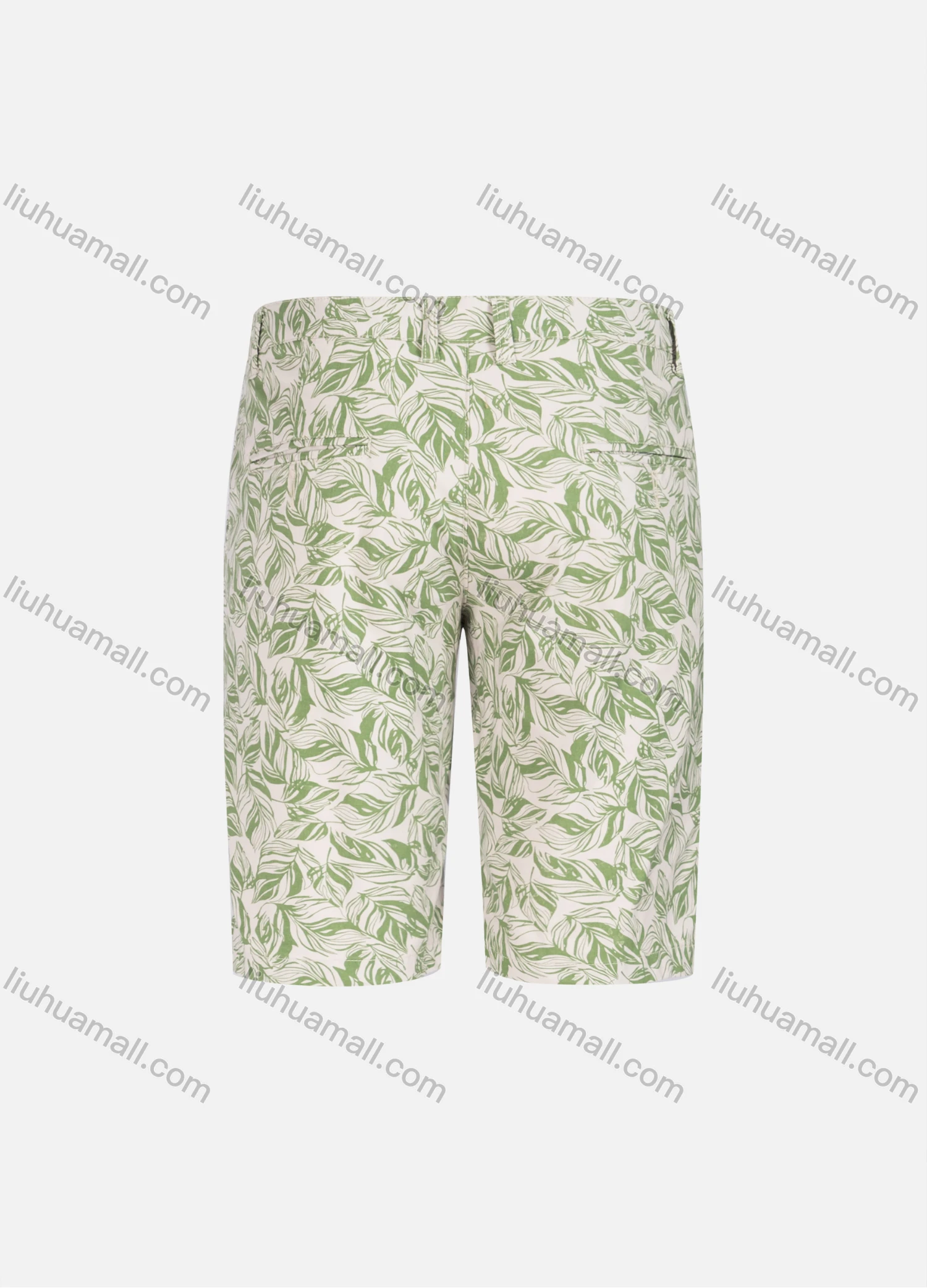 Wholesale Men's Casual Leaf Allover Print Straight Leg Shorts YXLGW-SHCT-22# - Liuhuamall