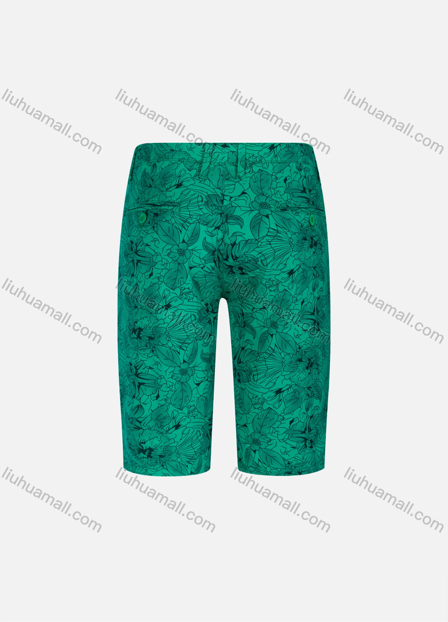 Wholesale Men's Casual Floral Allover Print Straight Leg Shorts YXLGW-SHCT-23# - Liuhuamall