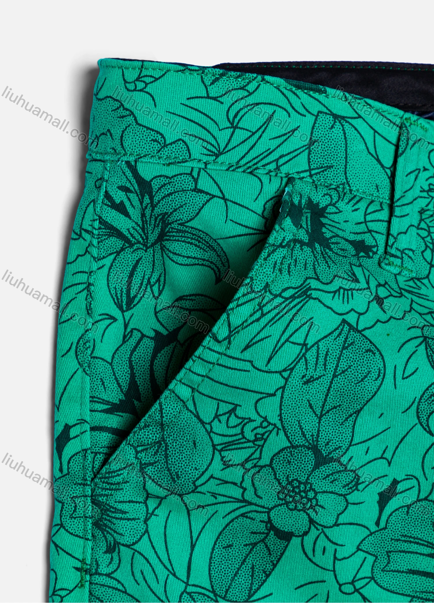Wholesale Men's Casual Floral Allover Print Straight Leg Shorts YXLGW-SHCT-23# - Liuhuamall