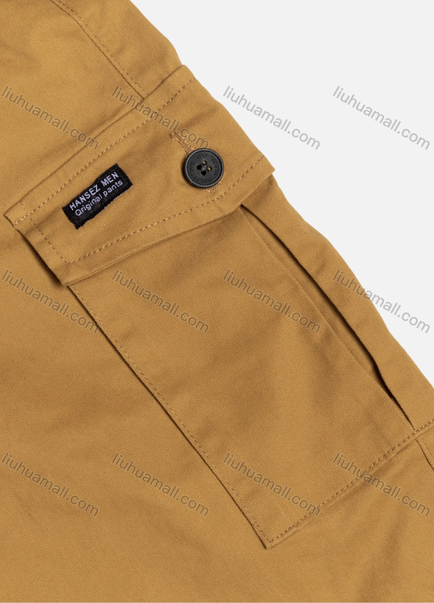 Wholesale Men's Casual Plain Multiple Pockets Ankle Length Joggers Cargo Pants PT6621D# - Liuhuamall