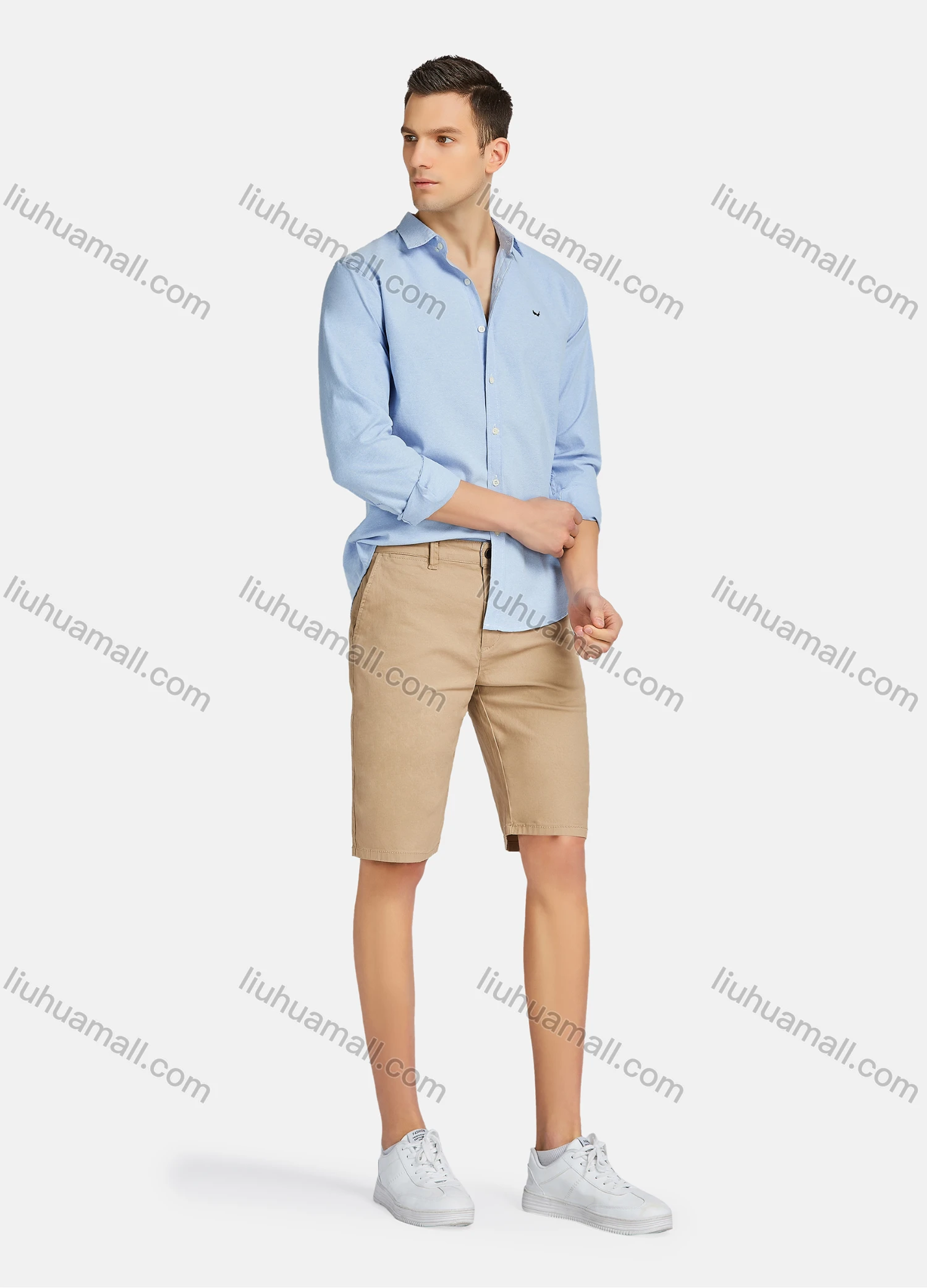 Wholesale Men's Casual Plain High Waist Shorts YXNW-SHCT-28# - Liuhuamall