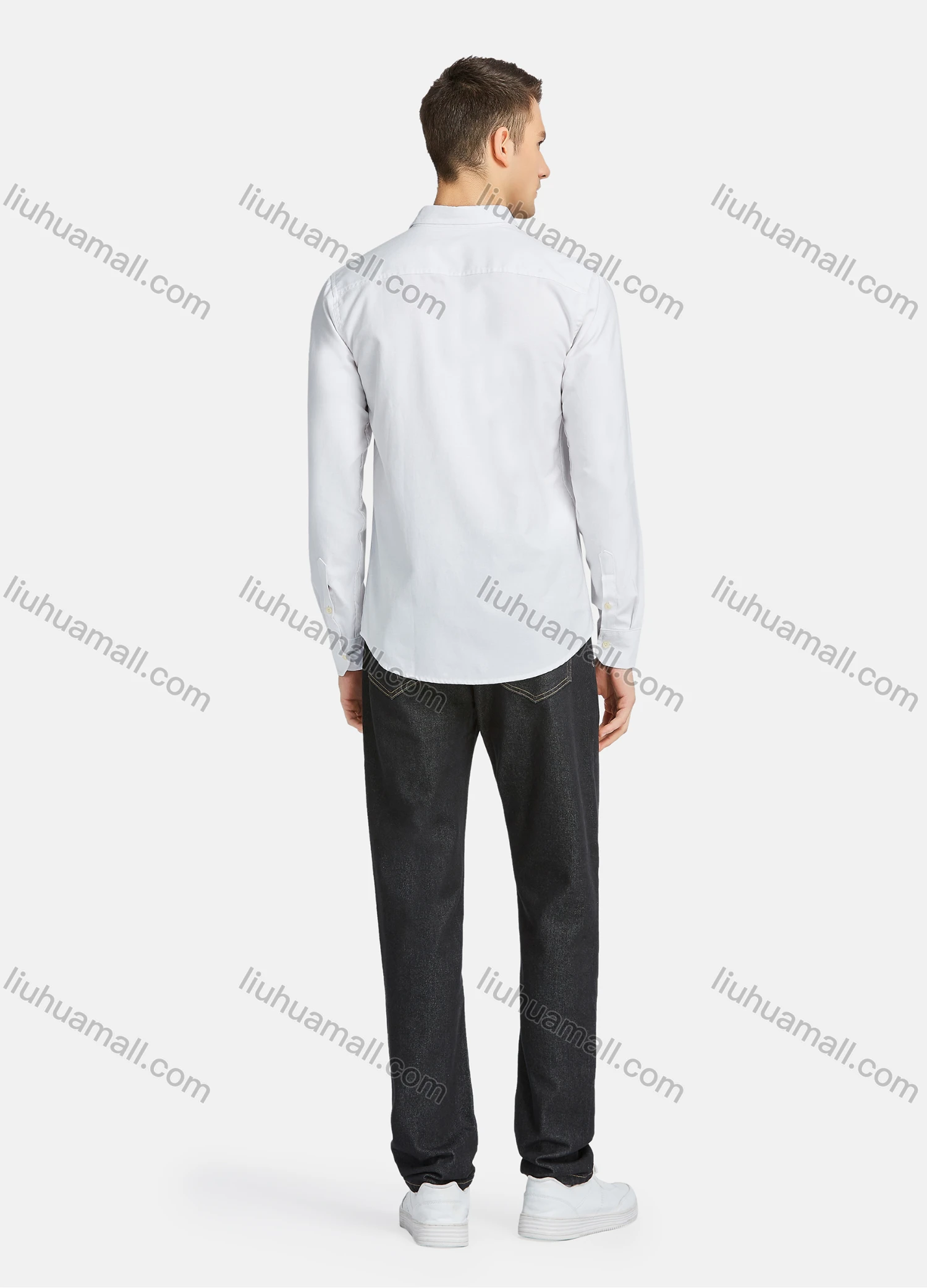 Wholesale Men's Casual Plain Straight Leg Ankle Length Jean YXNW-PTCT-38# - Liuhuamall