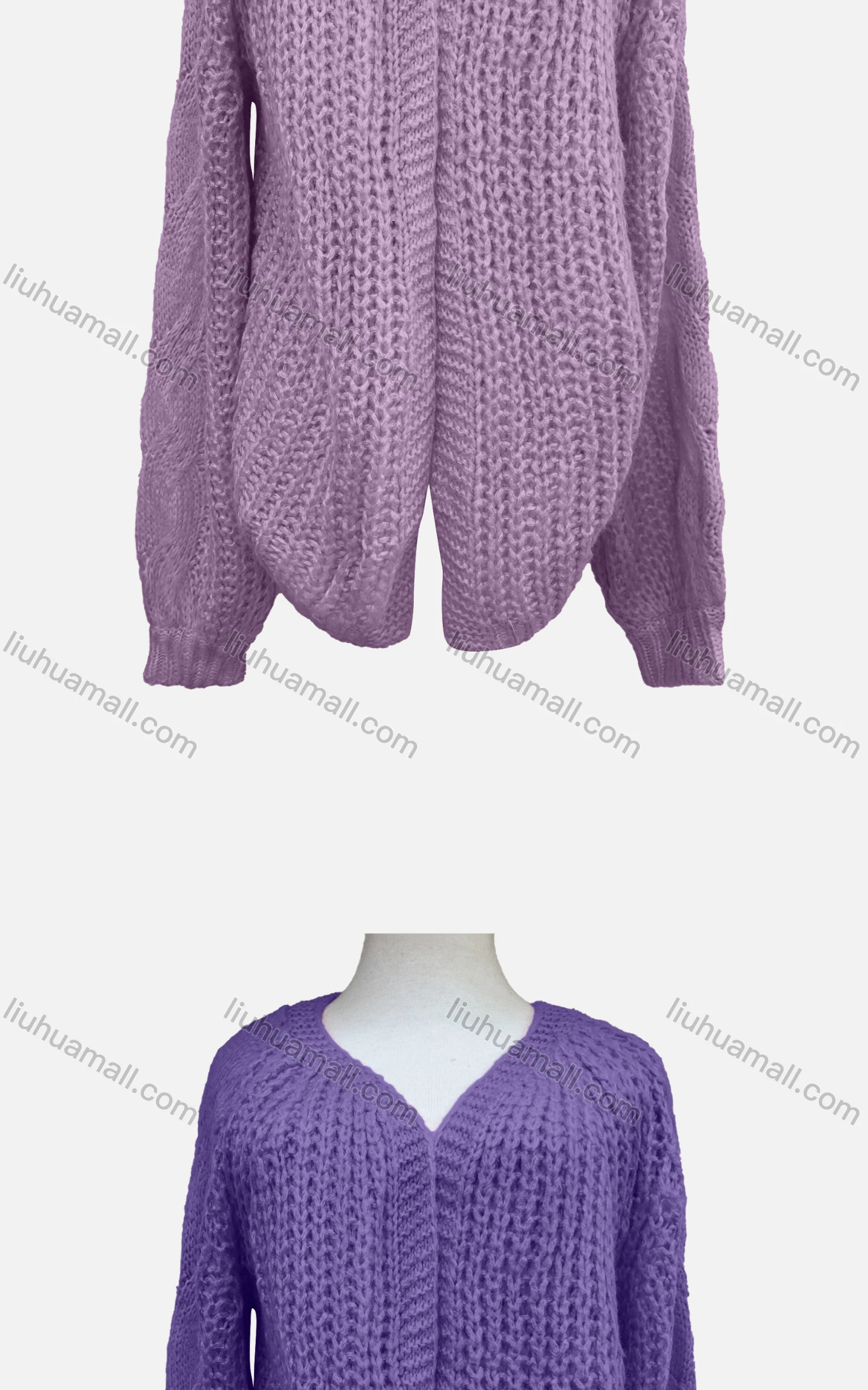 Wholesale Women's Casual Long Sleeve Knit Plain Cardigan A896# - Liuhuamall