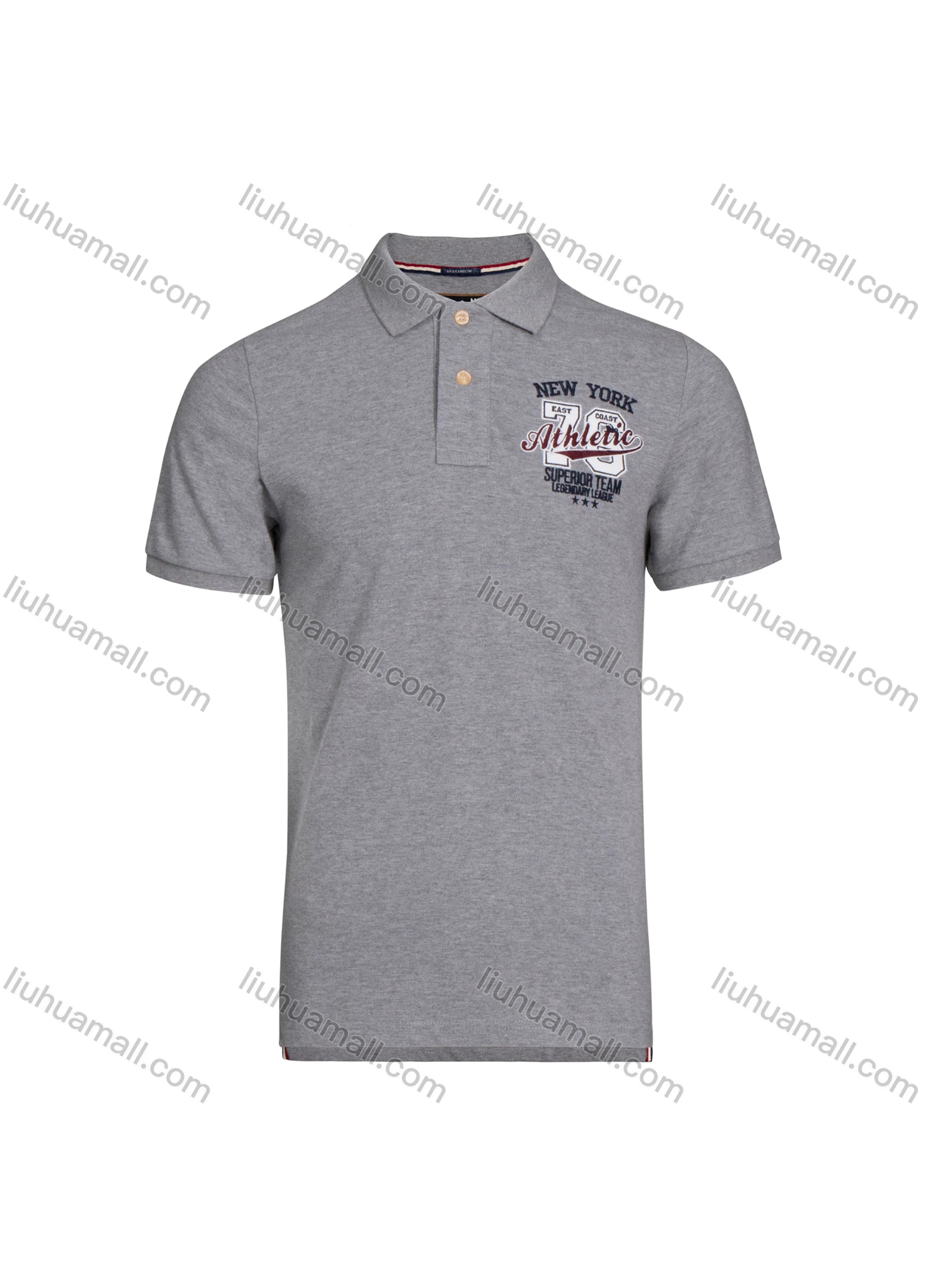 Wholesale Men's Casual Labelled Short Sleeve Polo Shirt - Liuhuamall