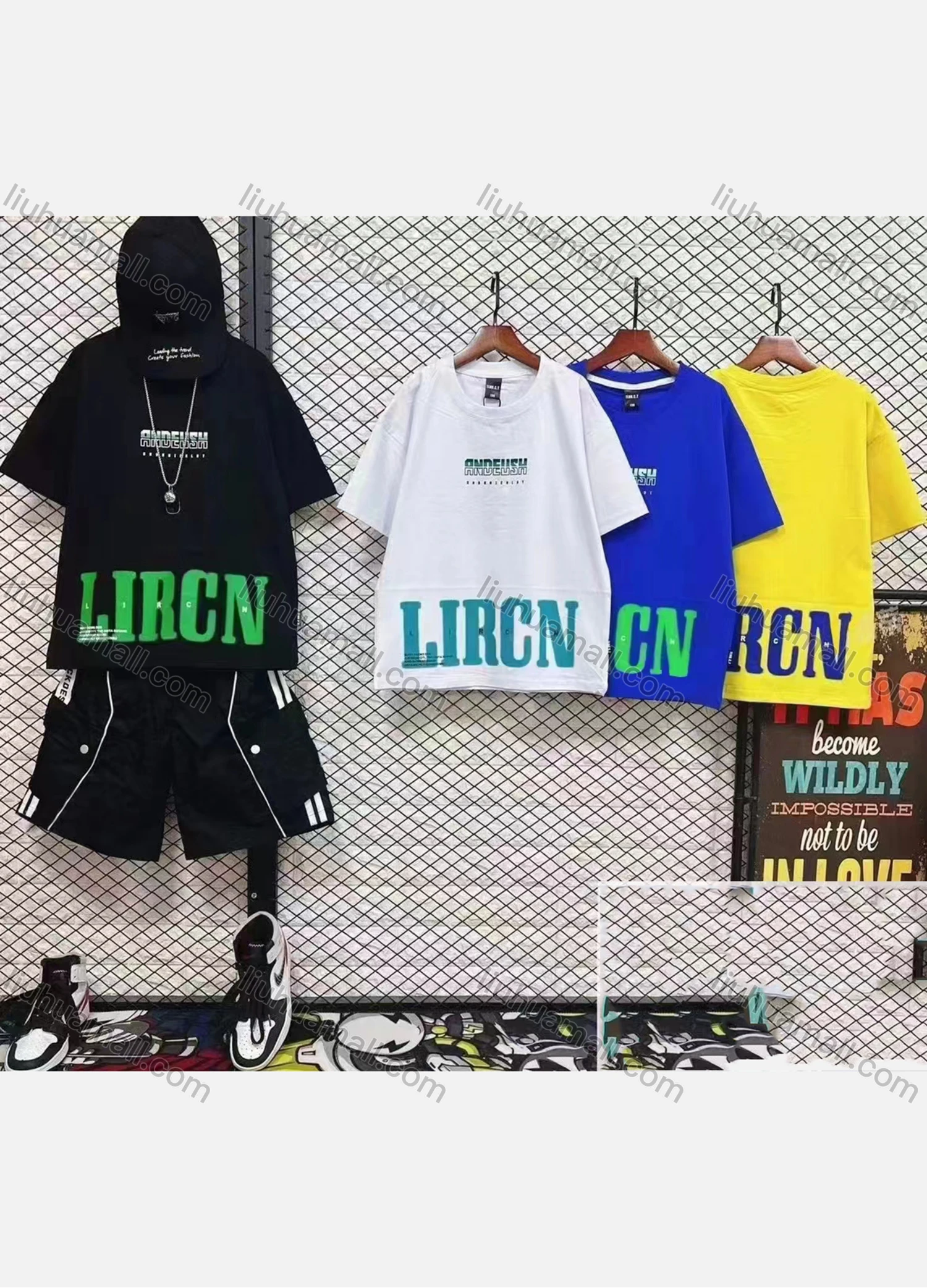 Wholesale Boy's Casual Letter Print 100% Cotton Round Neck Short Sleeve Tee - Liuhuamall