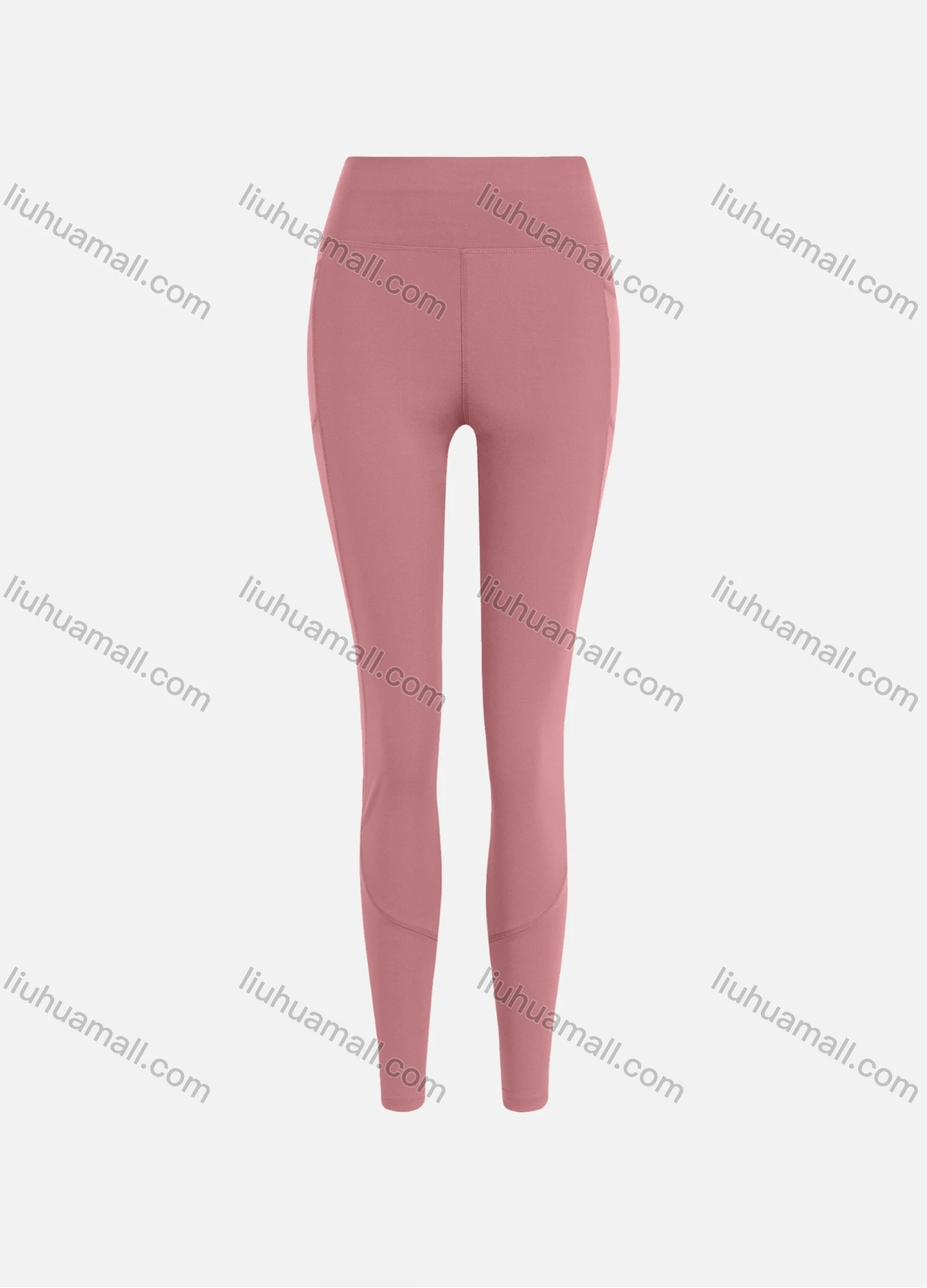 Wholesale Women's Sporty Athletic High Waist Plain Ankle Length Yoga Leggings 9988# - Liuhuamall