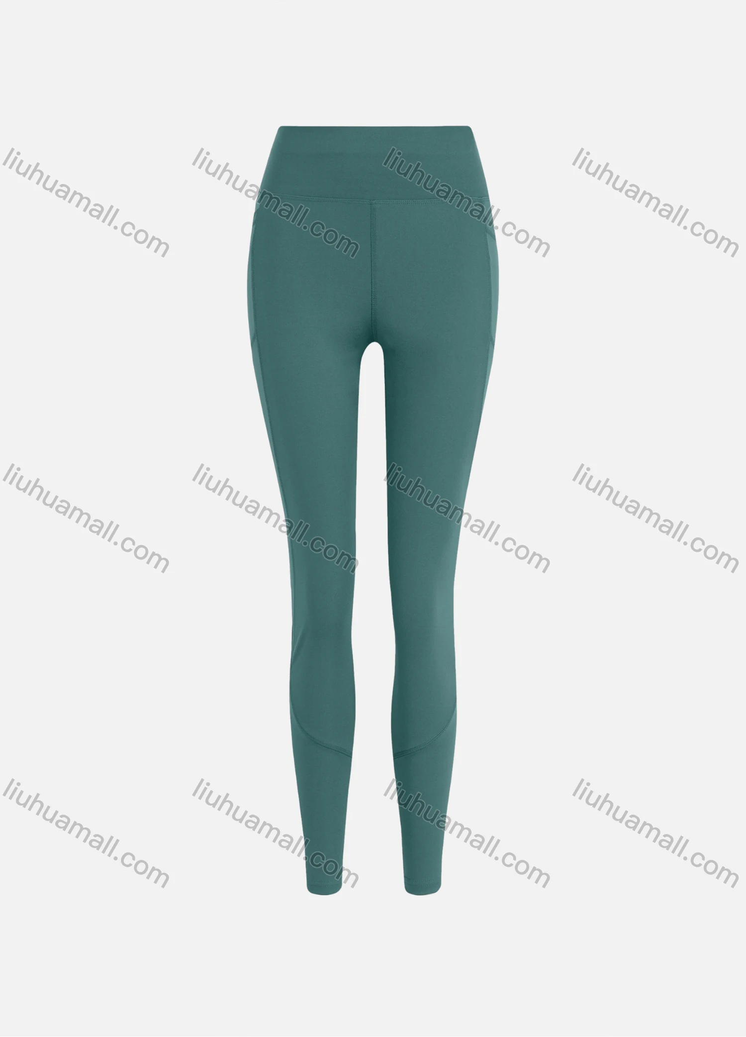 Wholesale Women's Sporty Athletic High Waist Plain Ankle Length Yoga Leggings 9988# - Liuhuamall