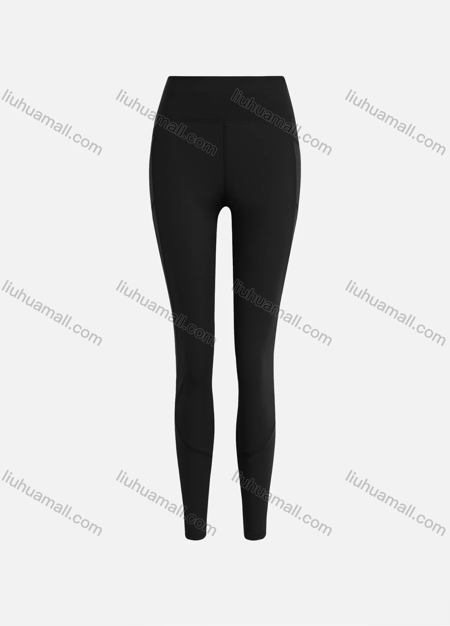 Wholesale Women's Sporty Athletic High Waist Plain Ankle Length Yoga Leggings 9988# - Liuhuamall