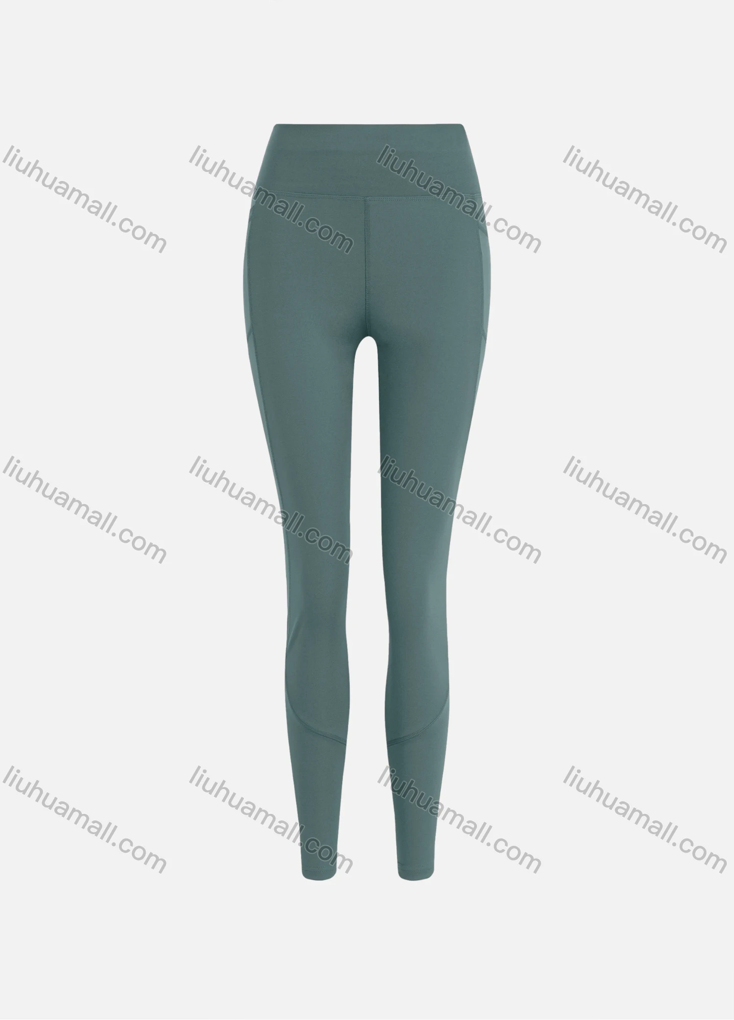 Wholesale Women's Sporty Athletic High Waist Plain Ankle Length Yoga Leggings 9988# - Liuhuamall