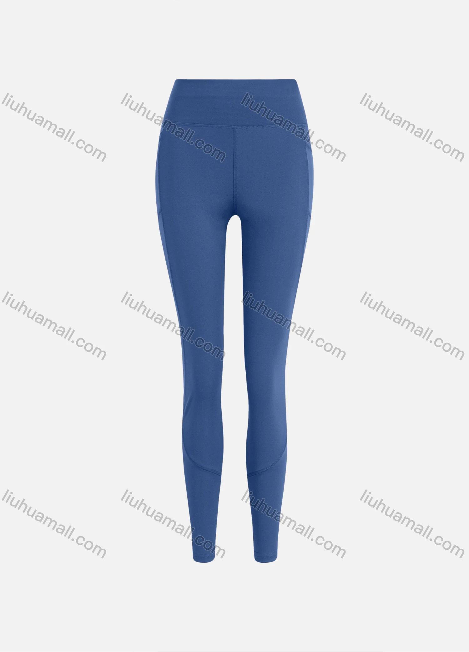 Wholesale Women's Sporty Athletic High Waist Plain Ankle Length Yoga Leggings 9988# - Liuhuamall