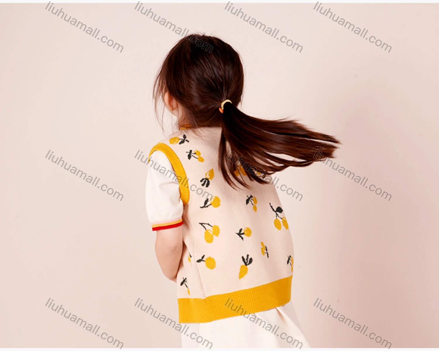 Wholesale Kids Lovely Cartoon Print Button Down Knit Sweater Vest Cardigan MB21AMY447# - Liuhuamall